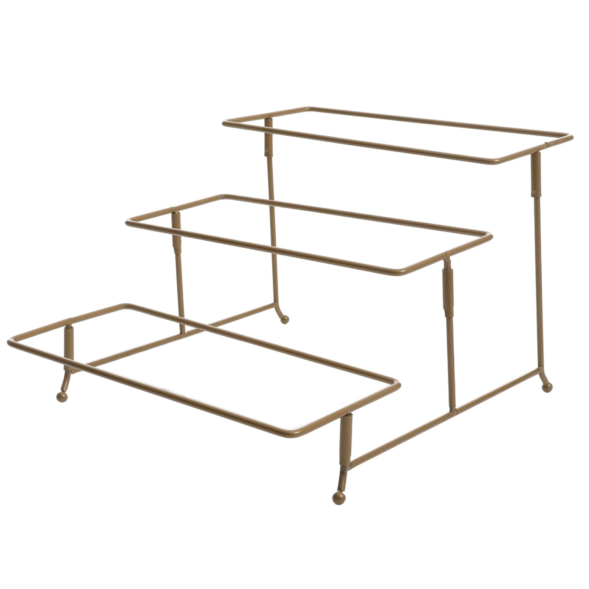 Gibson Home Gracious Dining Dinnerware, 3-Tier Rectangle Plate Serving