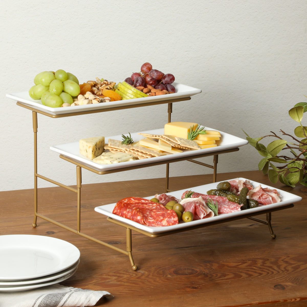 Gibson Home Gracious Dining Tiered Server, photo 3