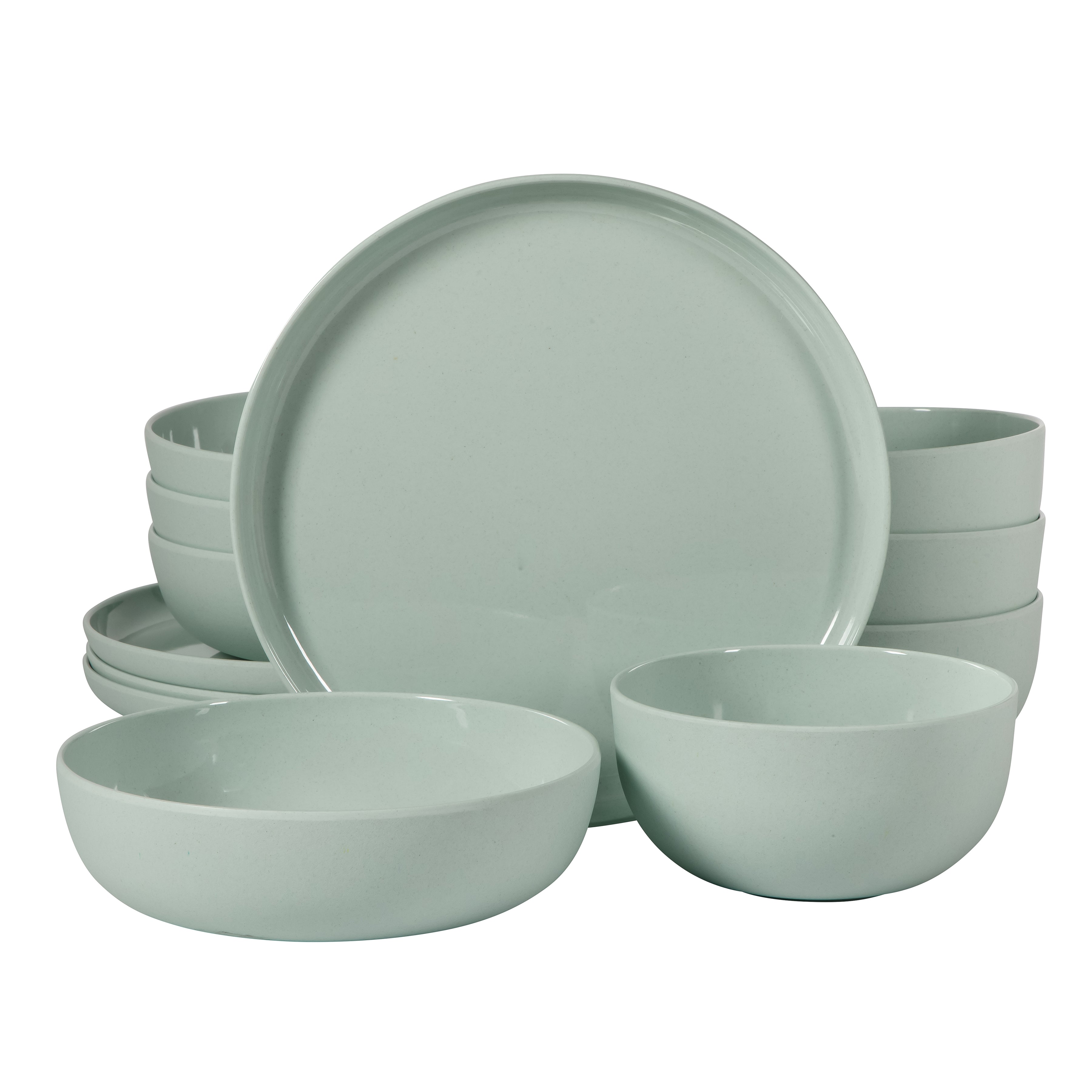 Gibson Home Candy Skies 12 Piece Unbreakable Wheat Straw Melamine Plat Gibson Home Candy Skies 12 Piece Unbreakable Wheat Straw Melamine Plat
