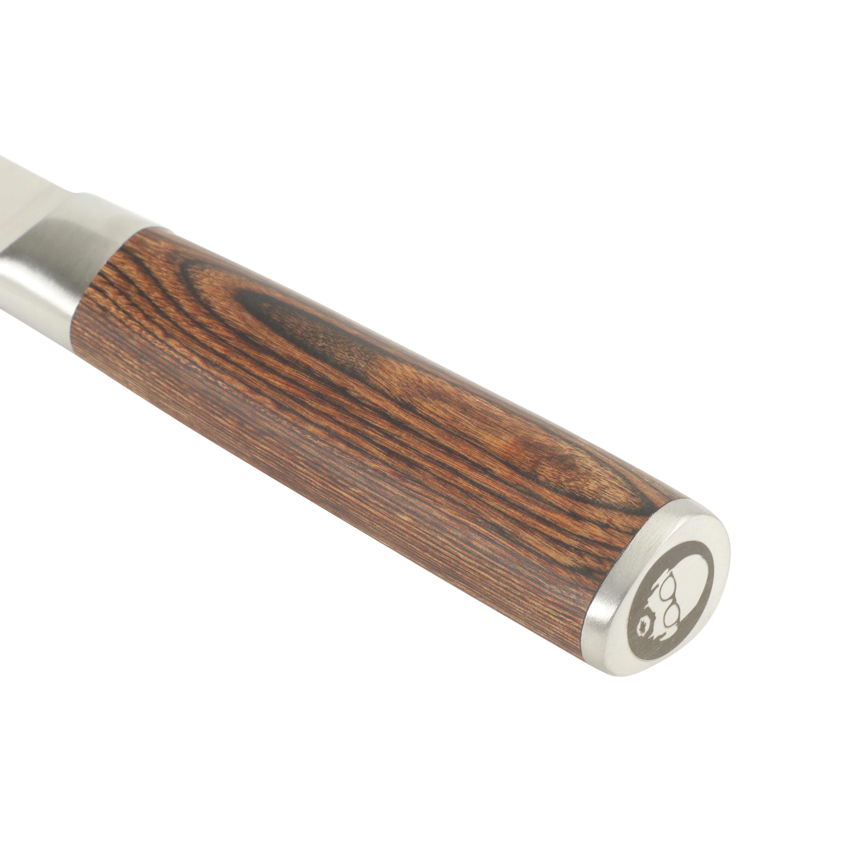Babish 8-Inch Carving Knife – High-Carbon 1.4116 German Steel Slicing Knife with Dark Pakka Wood Handle, Full-Tang Razor Sharp Blade for Carving Meat, Turkey, Roast & BBQ