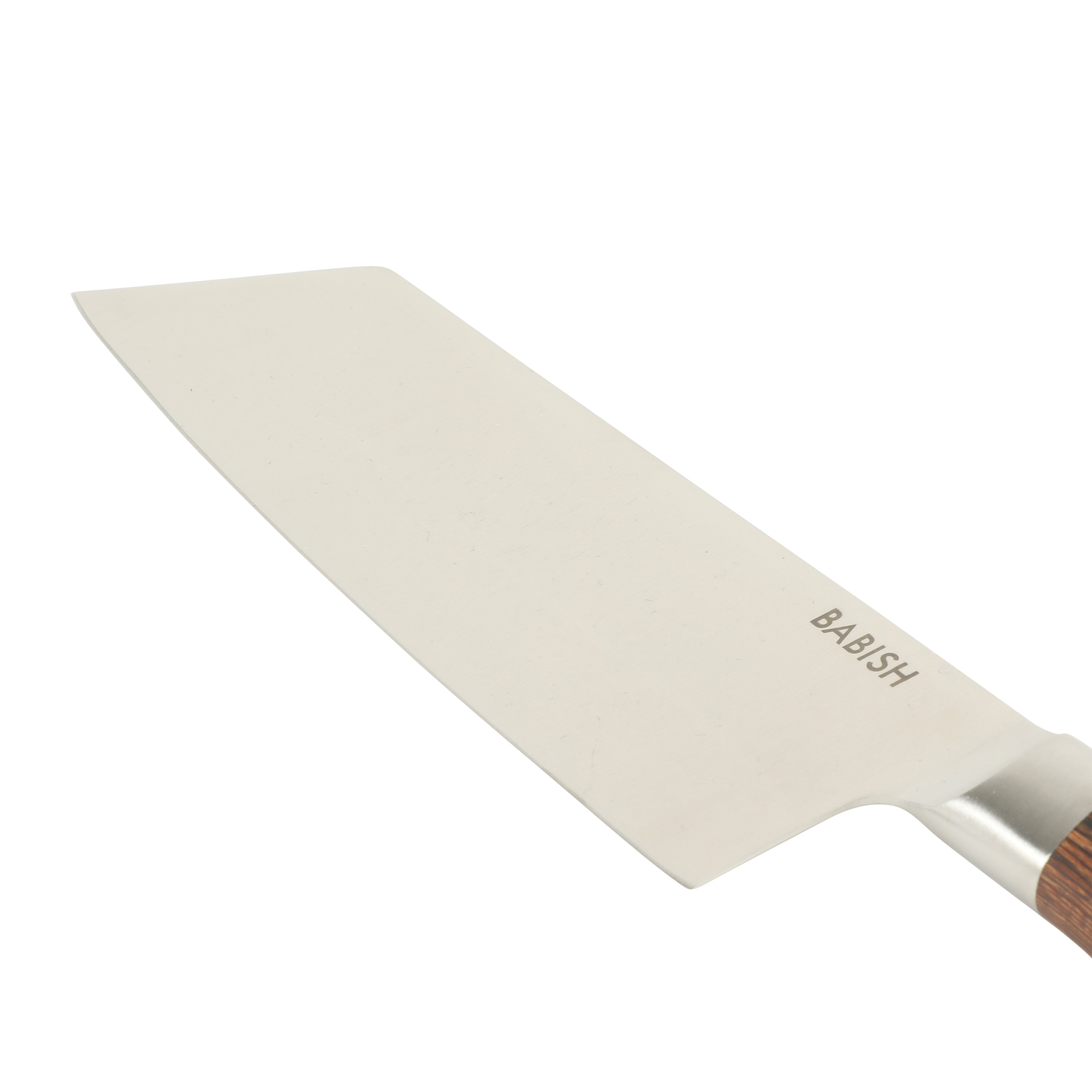 Babish 7.5-Inch Clef Knife – High-Carbon 1.4116 German Steel Kitchen Knife with Pakka Wood Handle, Chef & Cleaver Hybrid for Chopping, Slicing & Prep, Full-Tang, Razor Sharp, Ergonomic Design