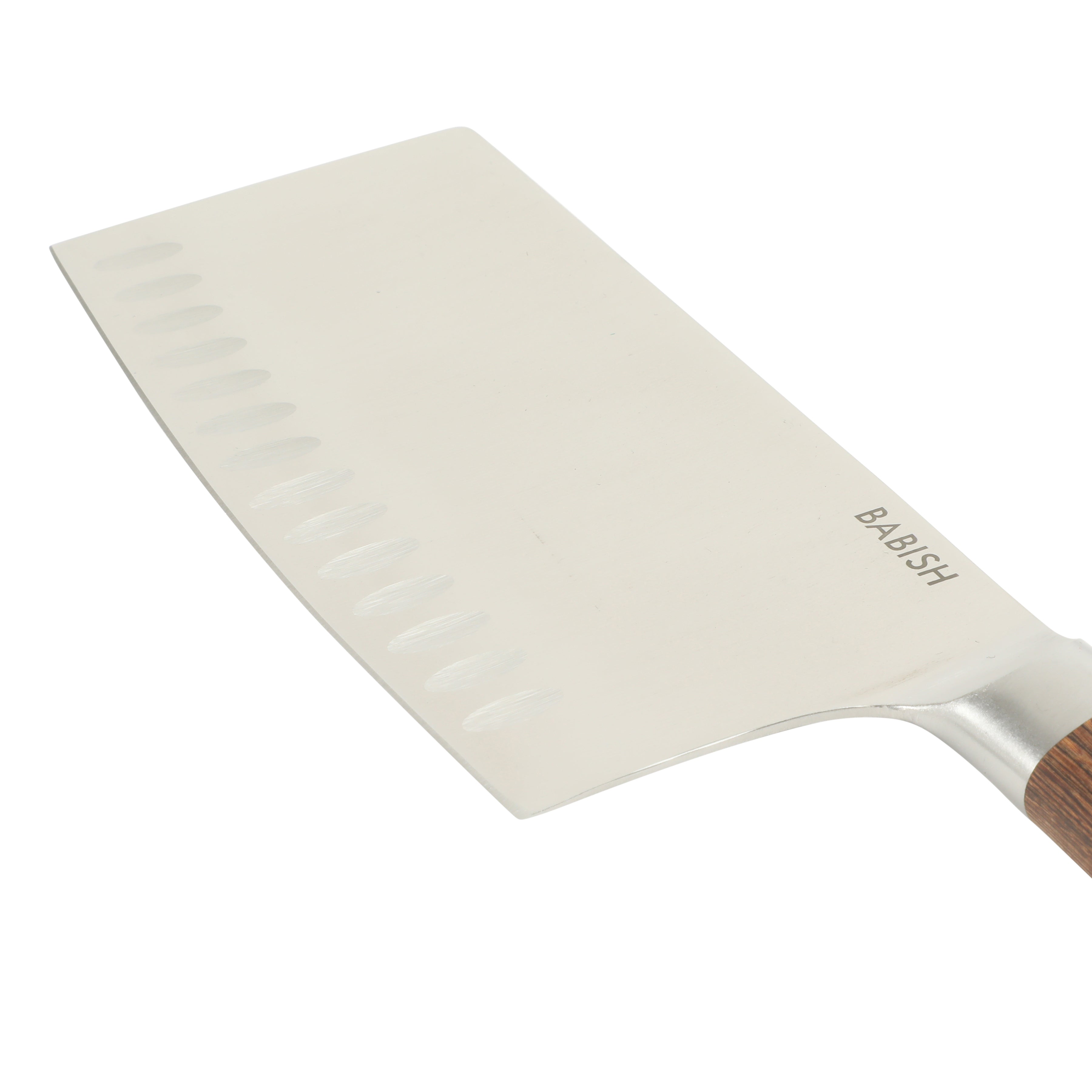 Babish 6.5-Inch Forged Cleaver Knife with Pakka Wood Handle – High-Carbon 1.4116 German Steel Full Tang Kitchen Knife for Heavy-Duty Chopping and Slicing