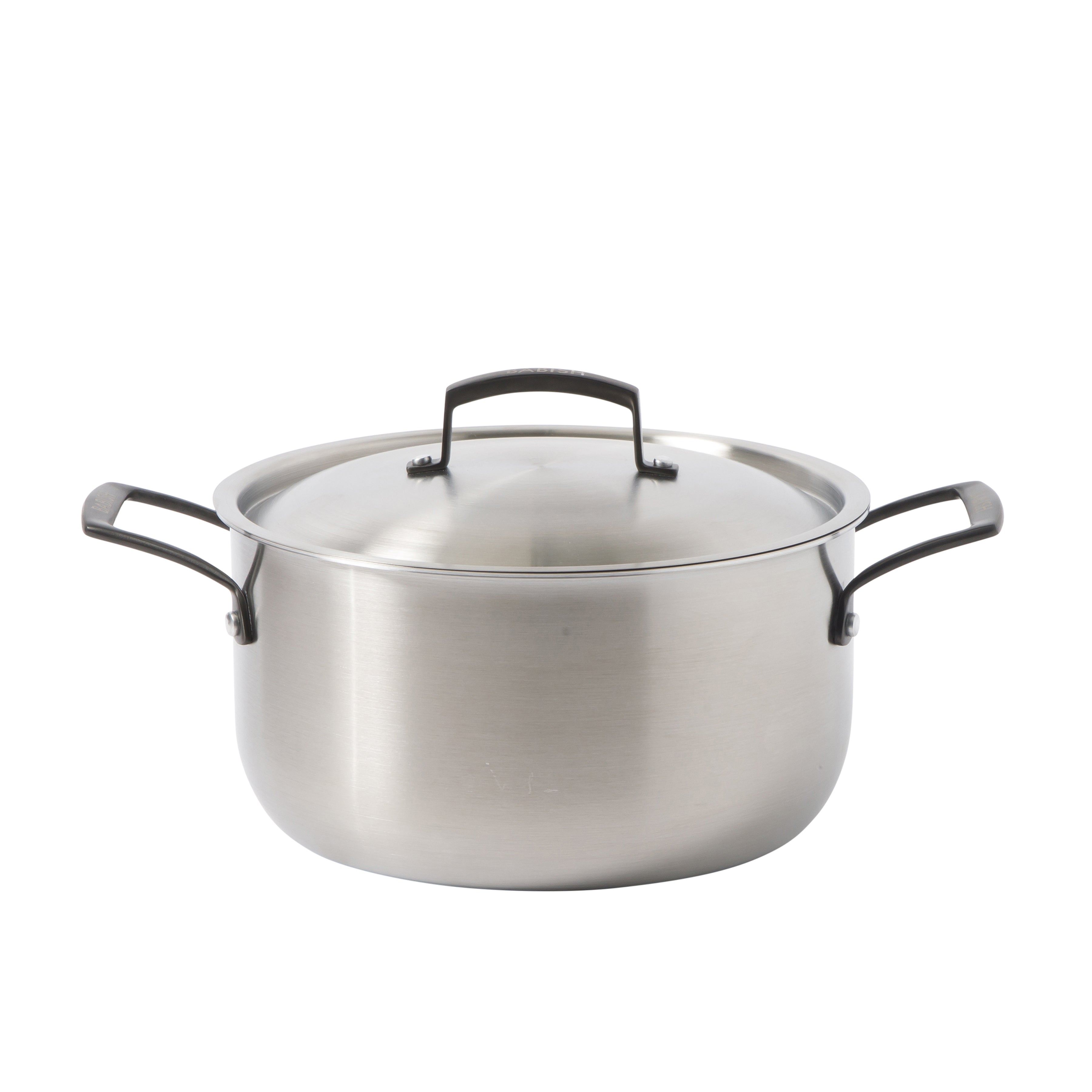 Babish 10-Piece Professional Tri-Ply Non-Toxic Pots and Pans Cookware Set – Durable, Even Heat Distribution