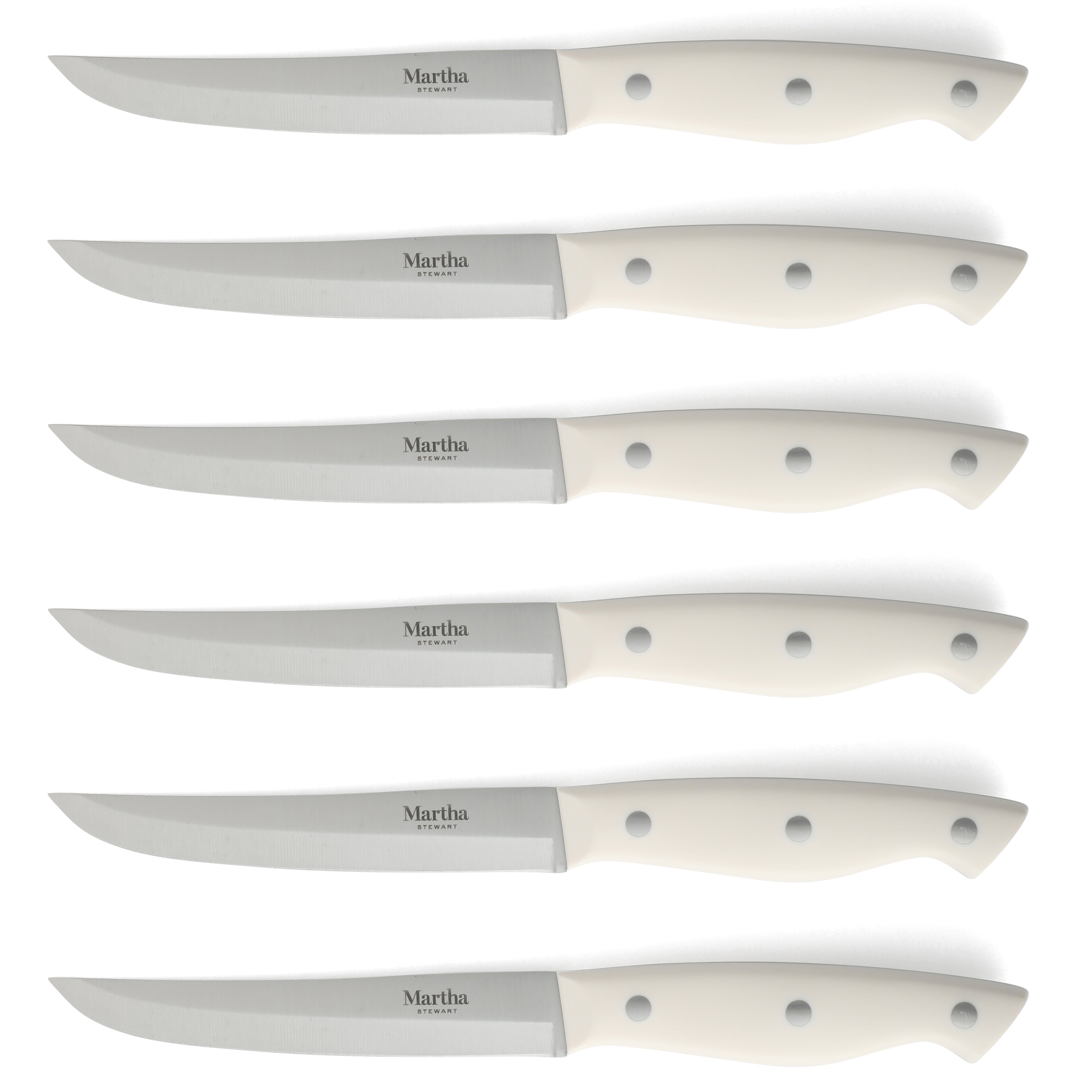 Martha Stewart Greeley Forged High Carbon Stainless Steel 14 Piece Knife Block Set, Kitchen Knife Set with Acacia Wood Block, Chef Knife