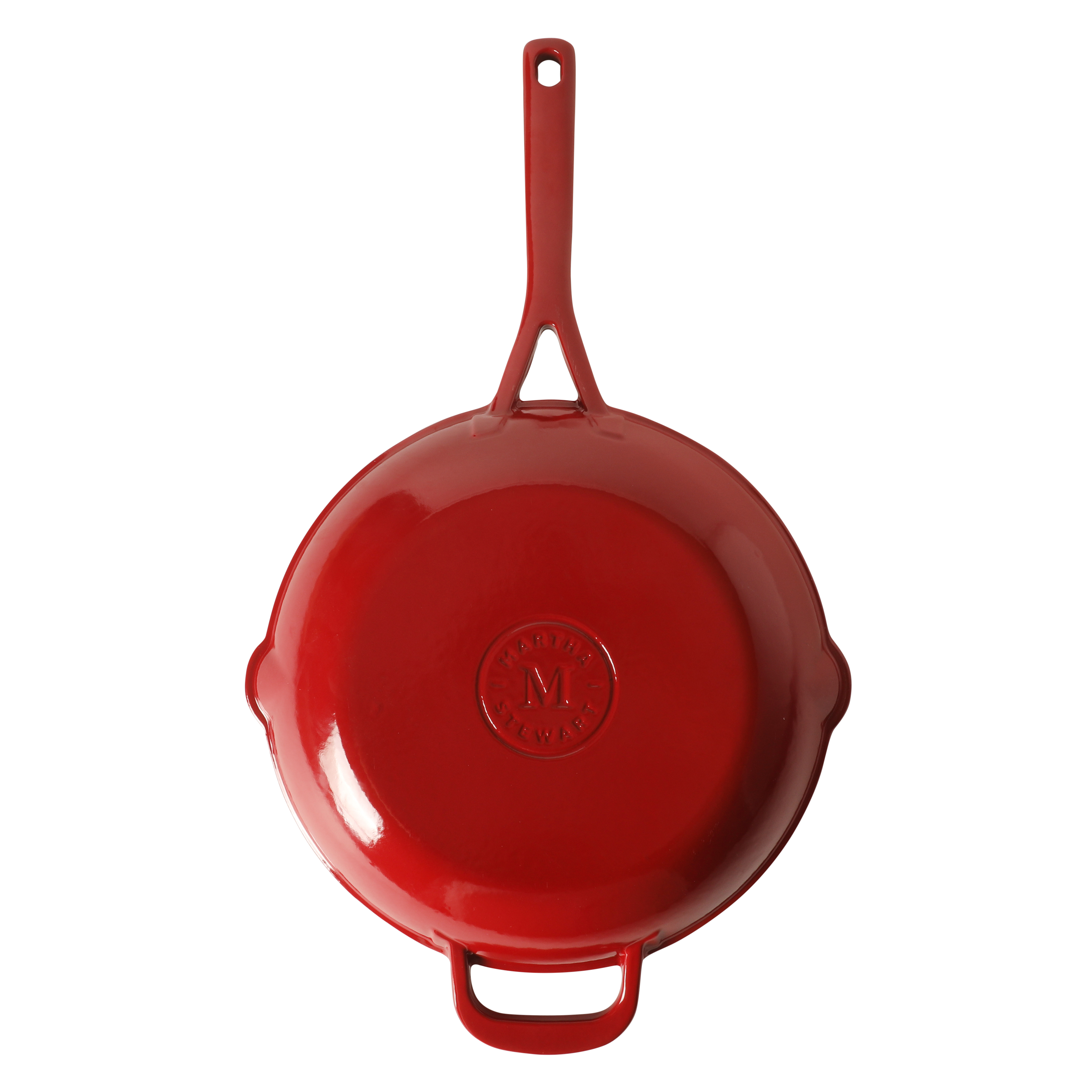 Martha Stewart Gatwick 12” Enameled Cast Iron Skillet, PFAS-Free, Rust Resistant, Oven Safe