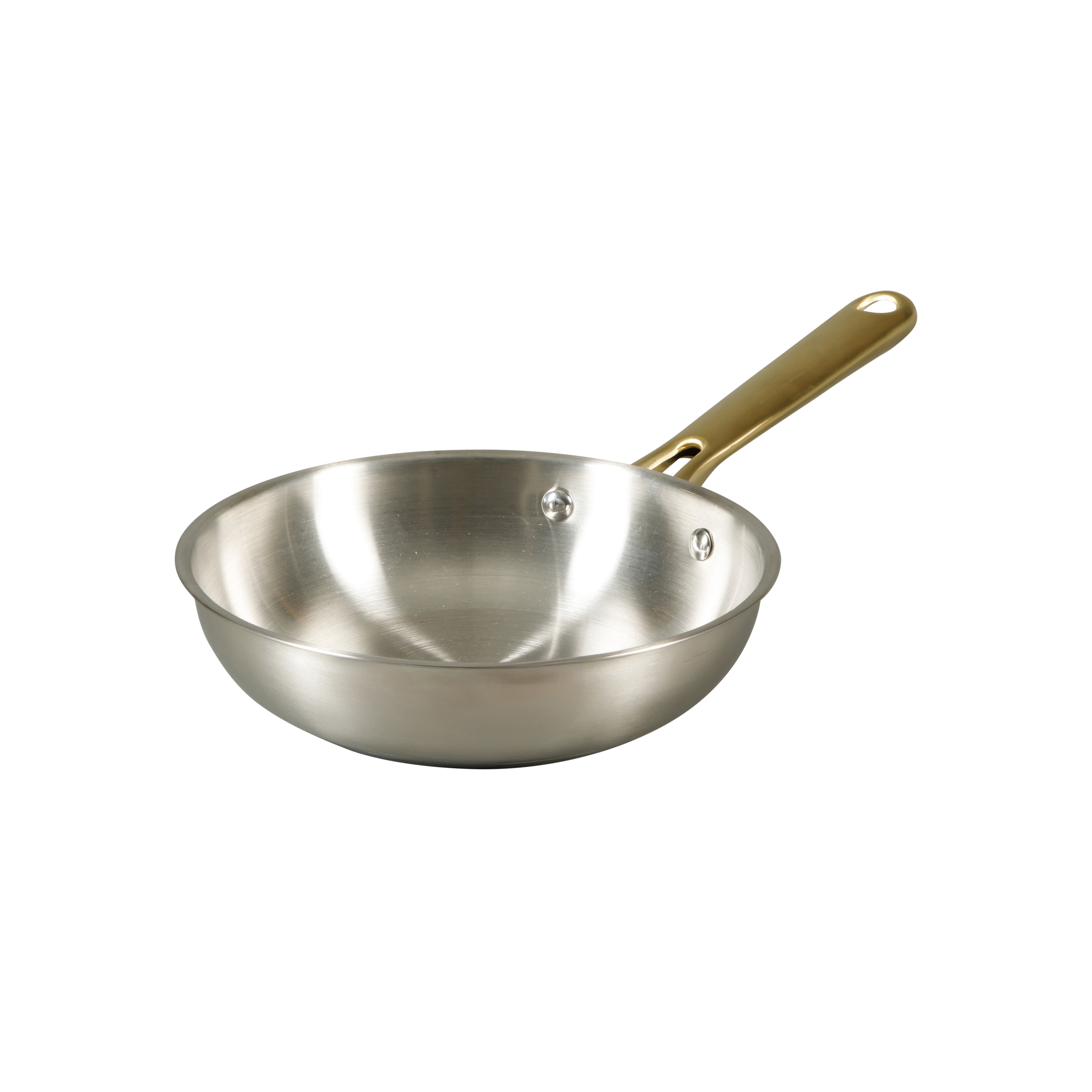 Oster Platinum Sunstreak Pots and Pans Set, 10-Piece Stainless Steel Cookware Set with Glass Strainer Lids, Induction Cookware Set