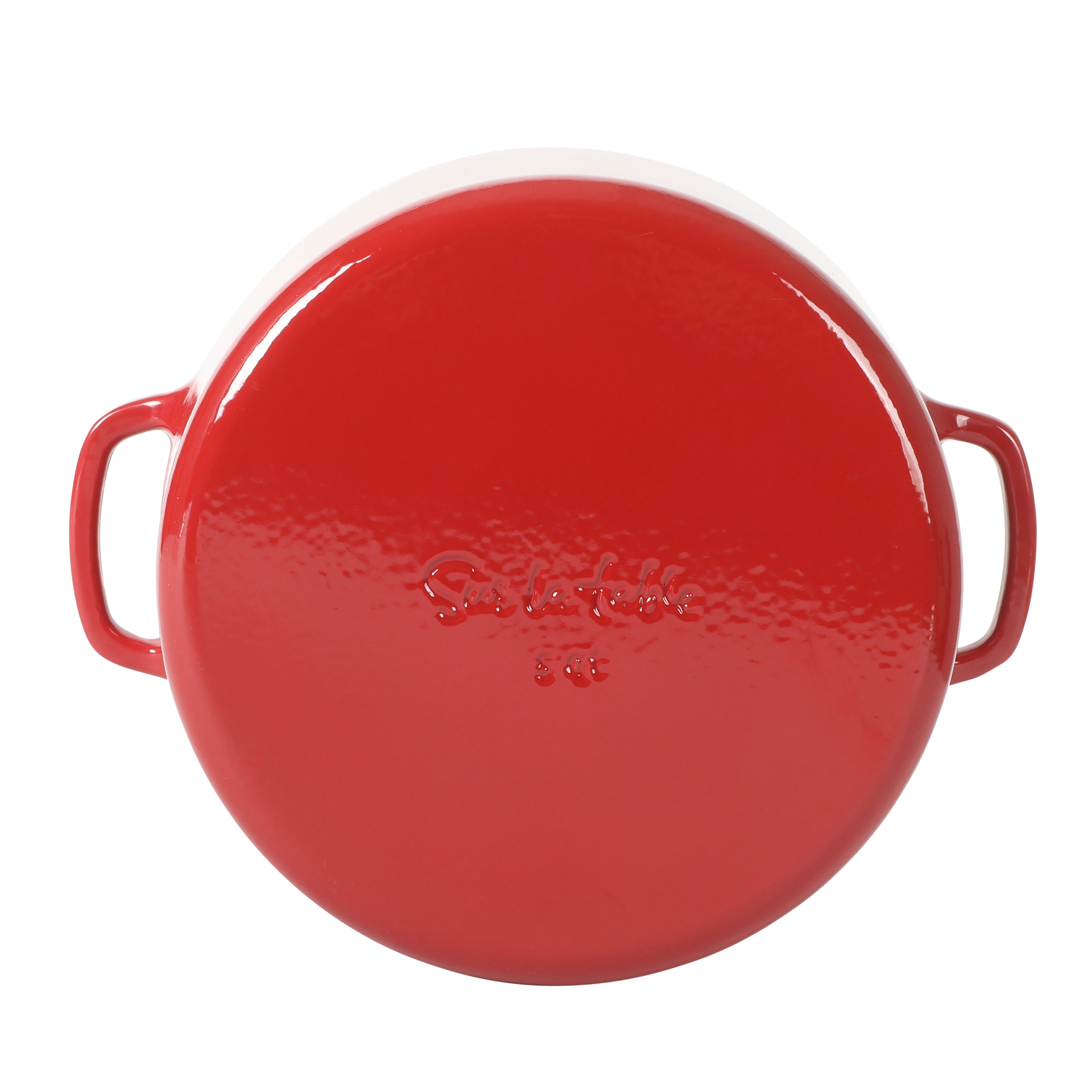 Sur La Table Kitchen Essentials Supper Club 5-Quart Enamel-Coated Cast Iron Dutch Oven Pot with Oven Safe Glass Lid, Oven-to-Table Cookware for Bread, Soups, Stews & Braising