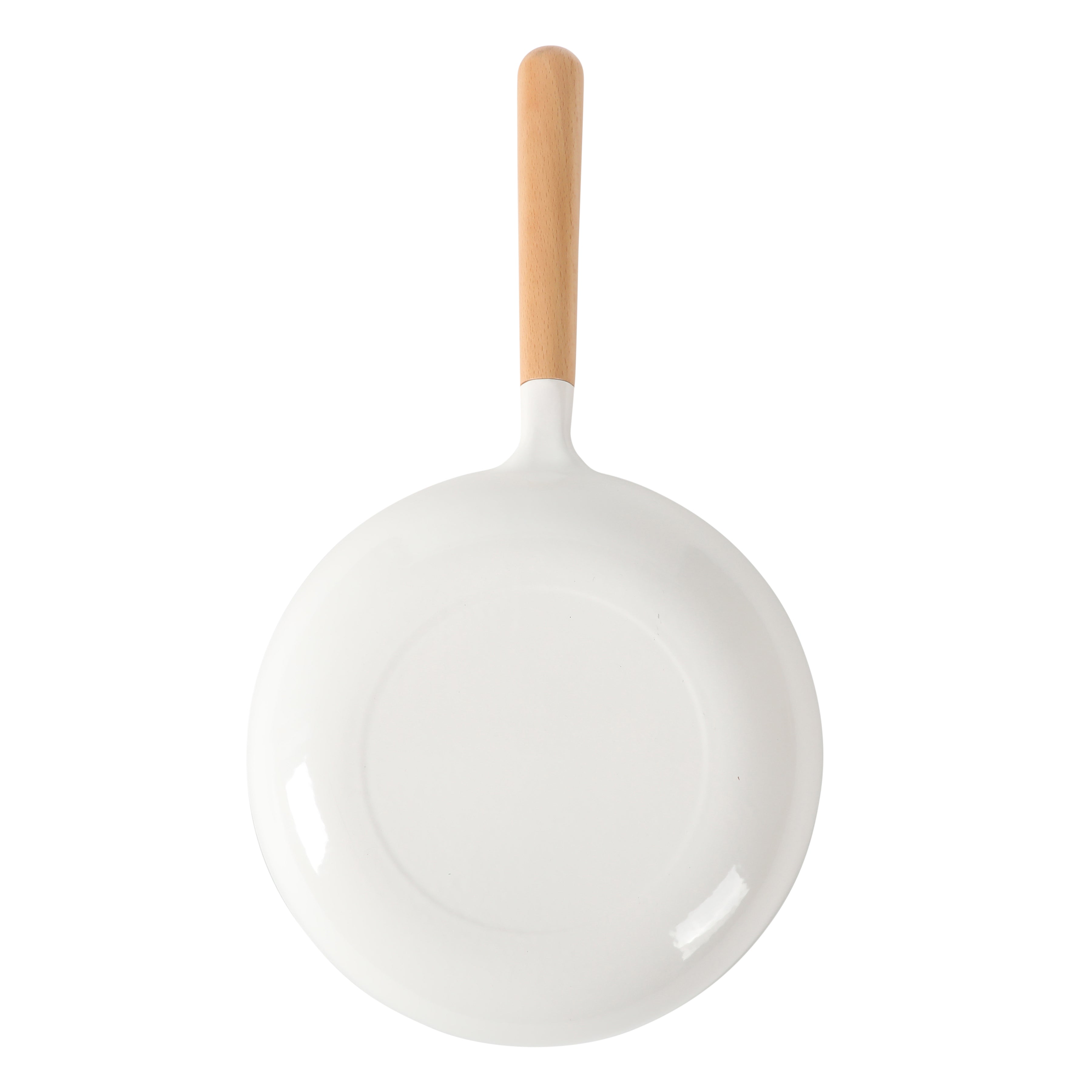 Sur La Table Kitchen Essential Main Canteen 9.5" Pre-Seasoned Cast Iron Skillet w/ Wood Handle, Natural Nonstick Lightweight Frying Pan for Searing, Sautéing & Everyday Cooking