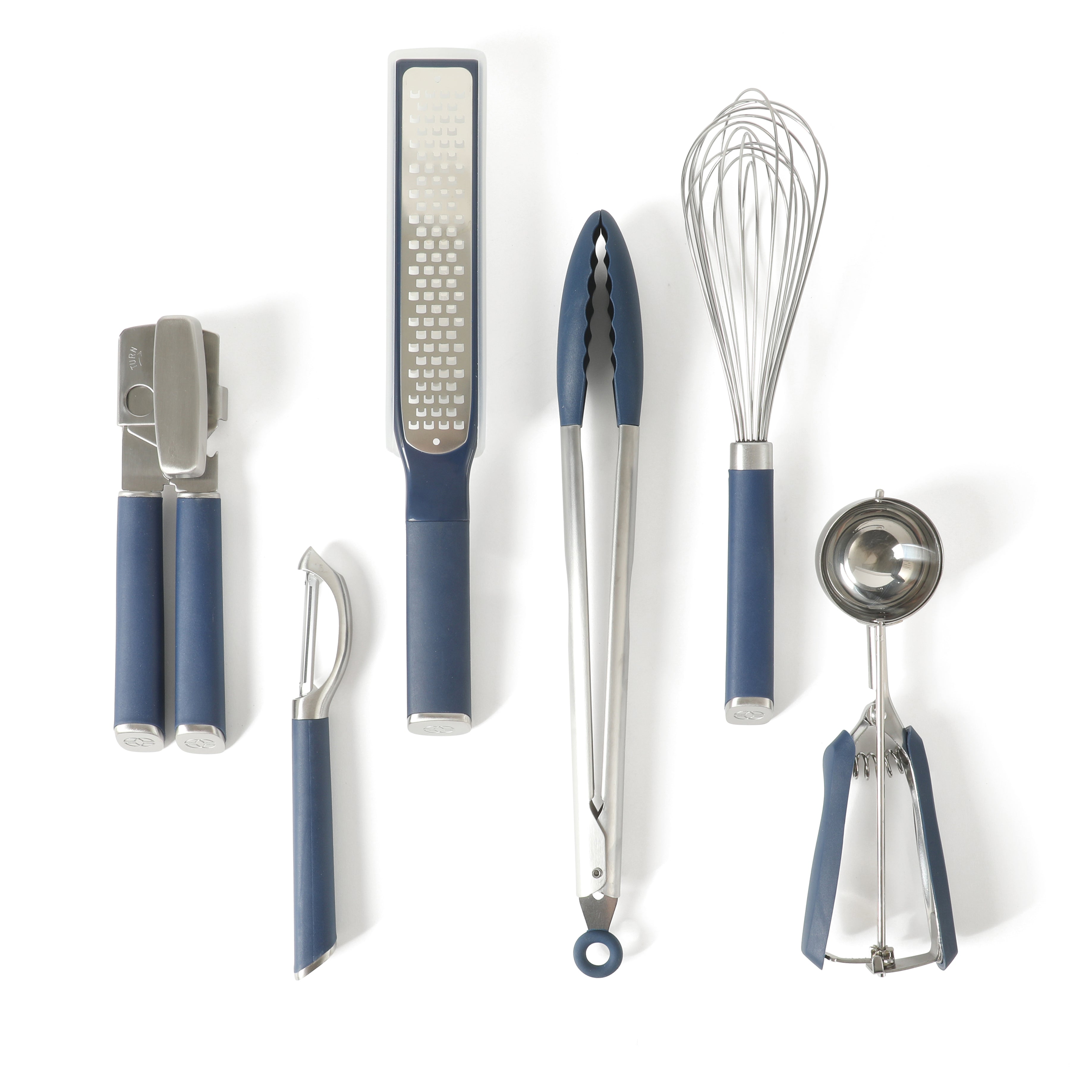 Calphalon Edge 6 Piece Stainless Steel Kitchen Tool & Gadget Set- Navy