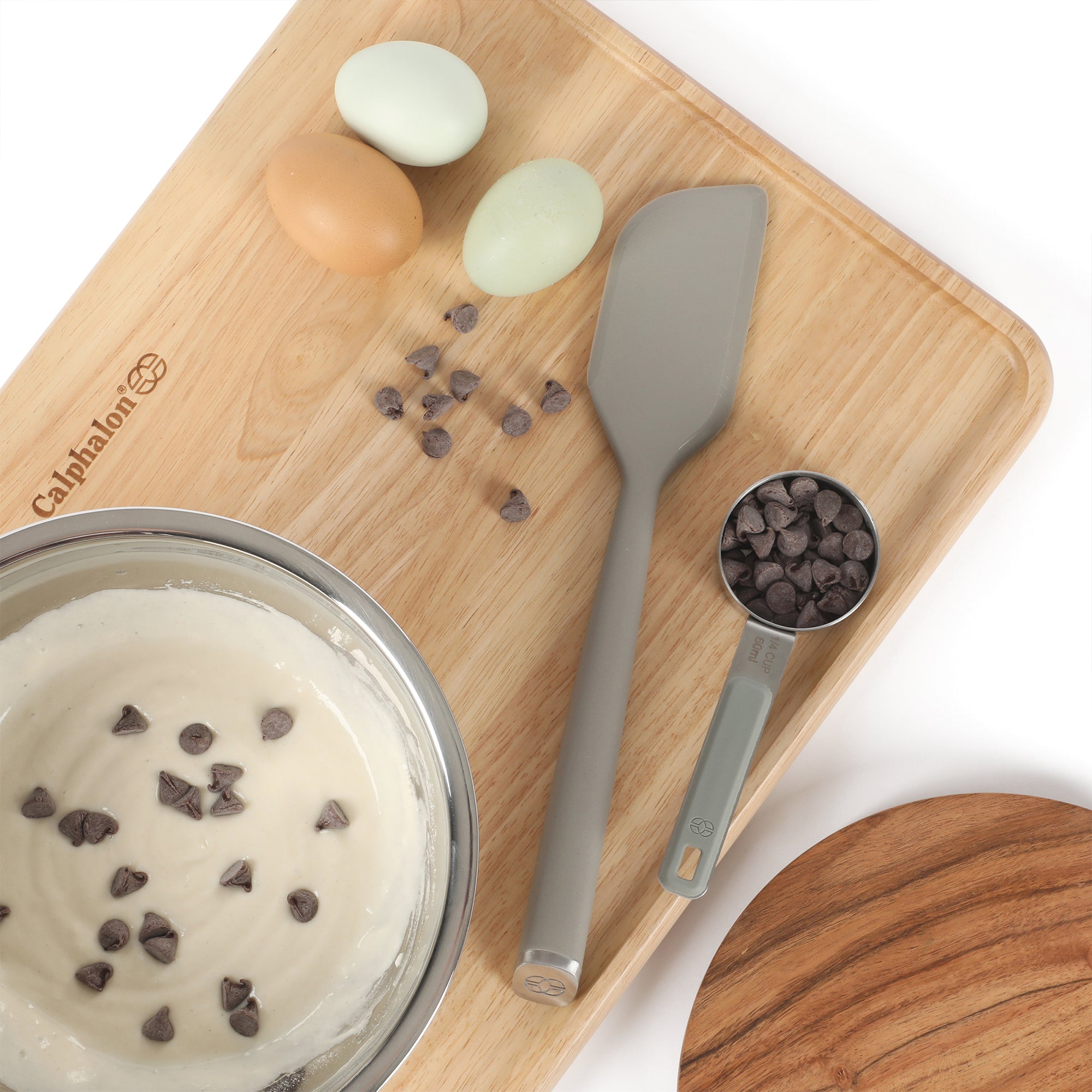 Calphalon Prime 7 Piece Sillicone and Teak Wood Kitchen Tool & Gadget Set