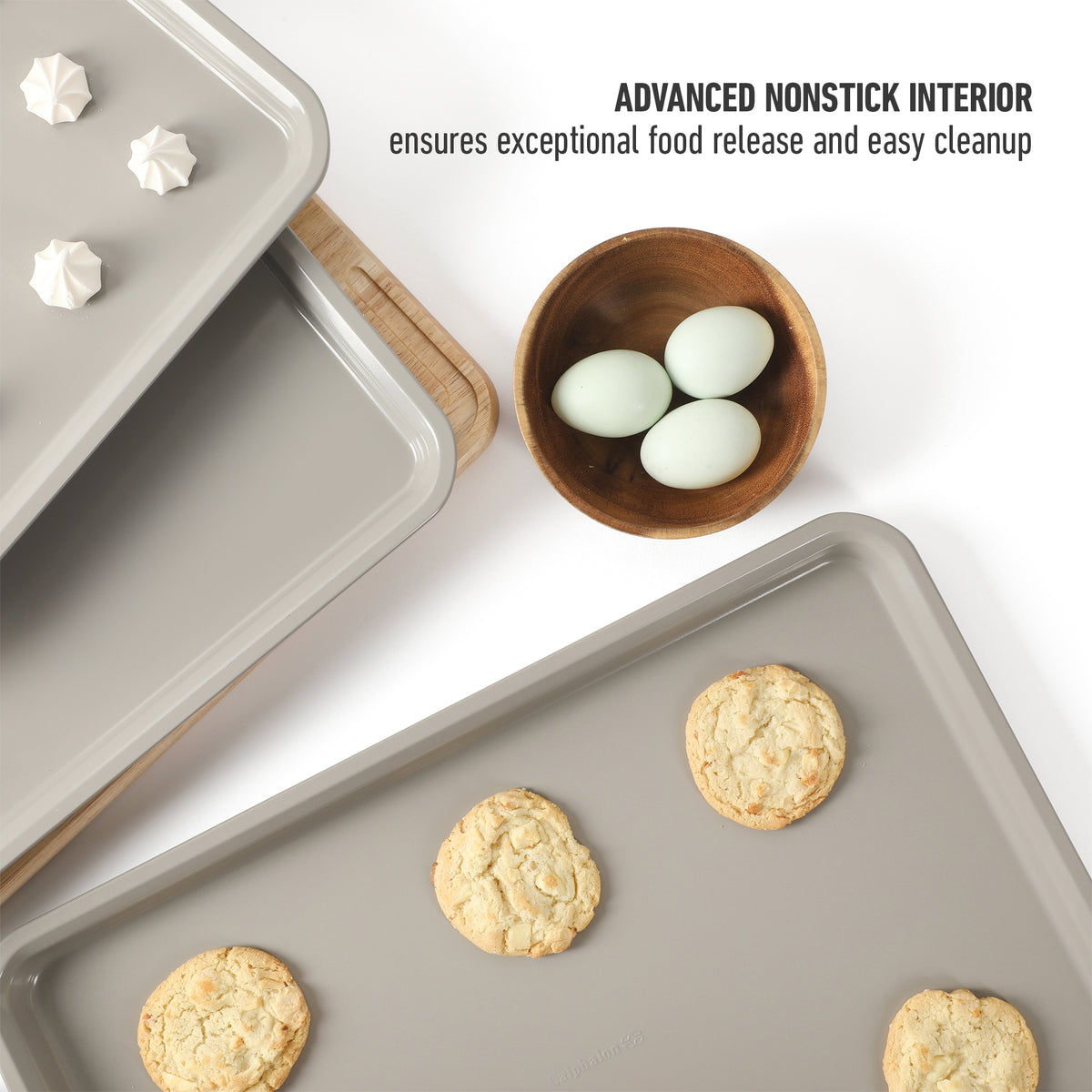 Calphalon Legacy 3 Piece 18", 15" and 13" PFA Free Nonstick Cookie Sheet Set