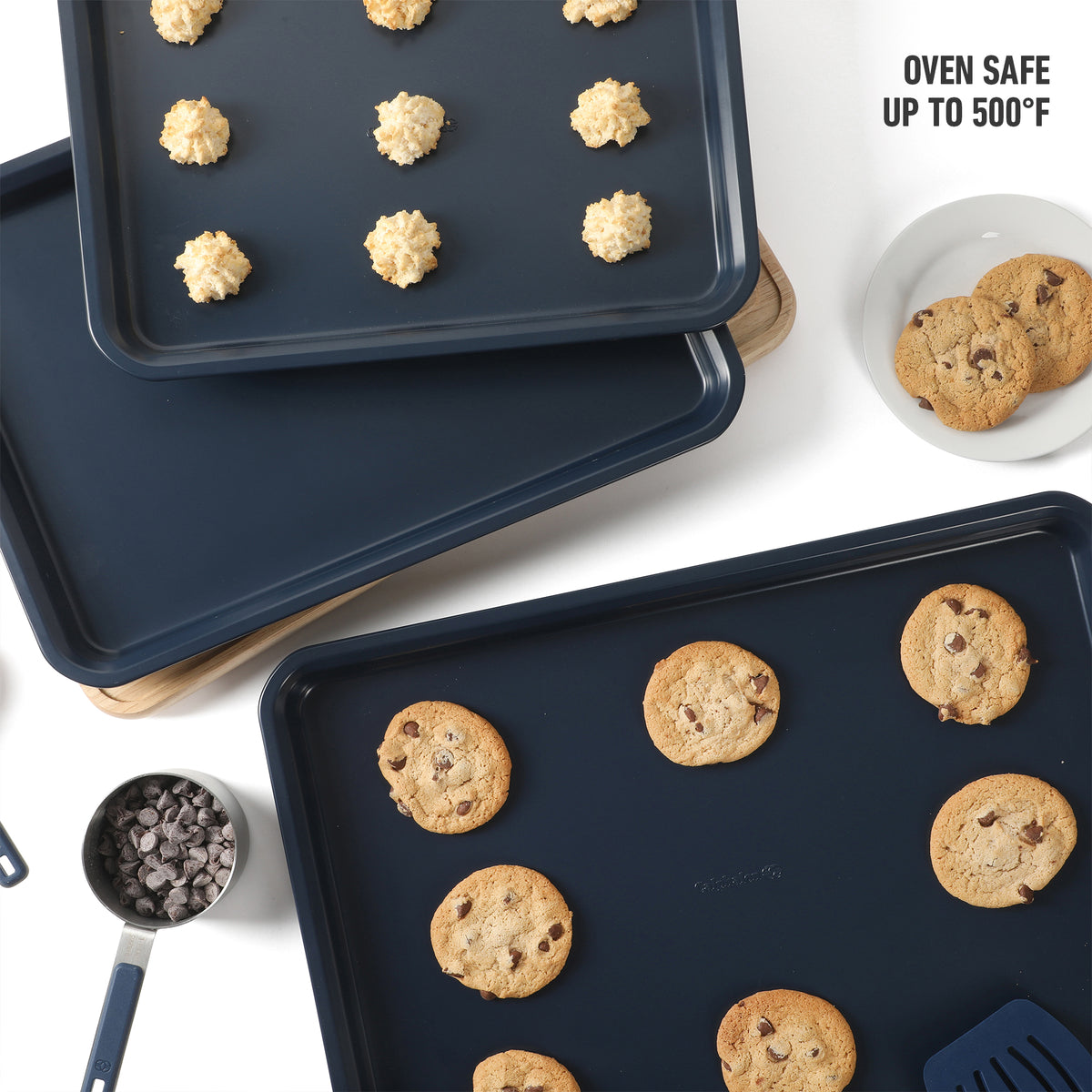 Calphalon Legacy 3 Piece 18", 15" and 13" PFA Free Nonstick Cookie Sheet Set