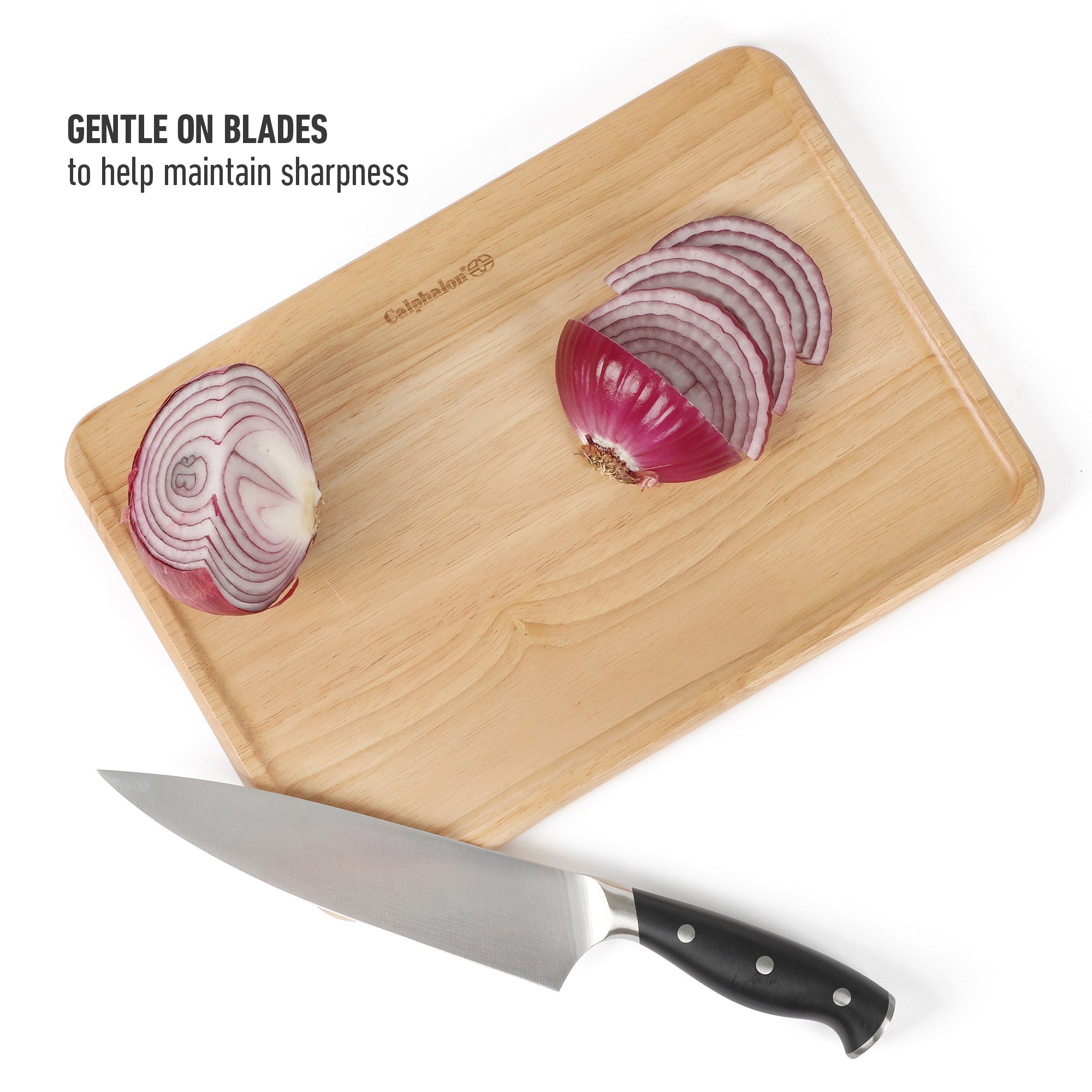 Calphalon Edge Guard Rubberwood Cutting Board