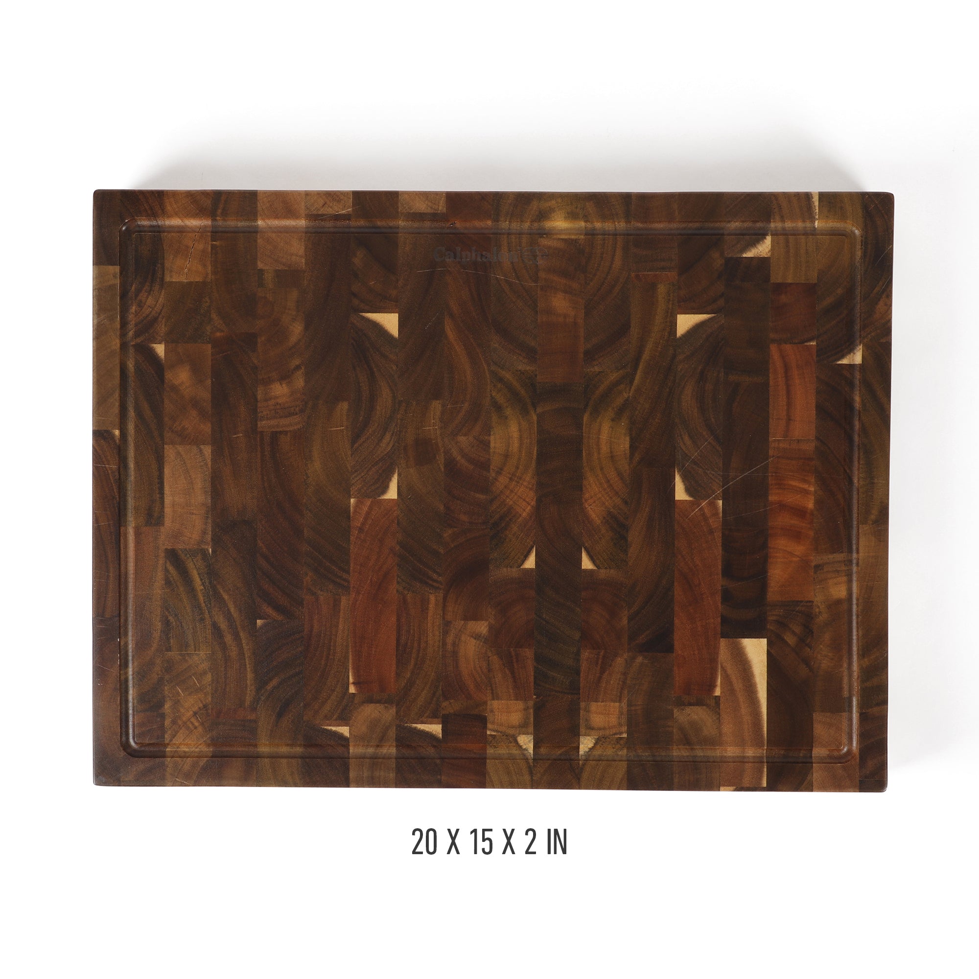 Calphalon Edge Guard End Grain Acacia Wood Cutting Board