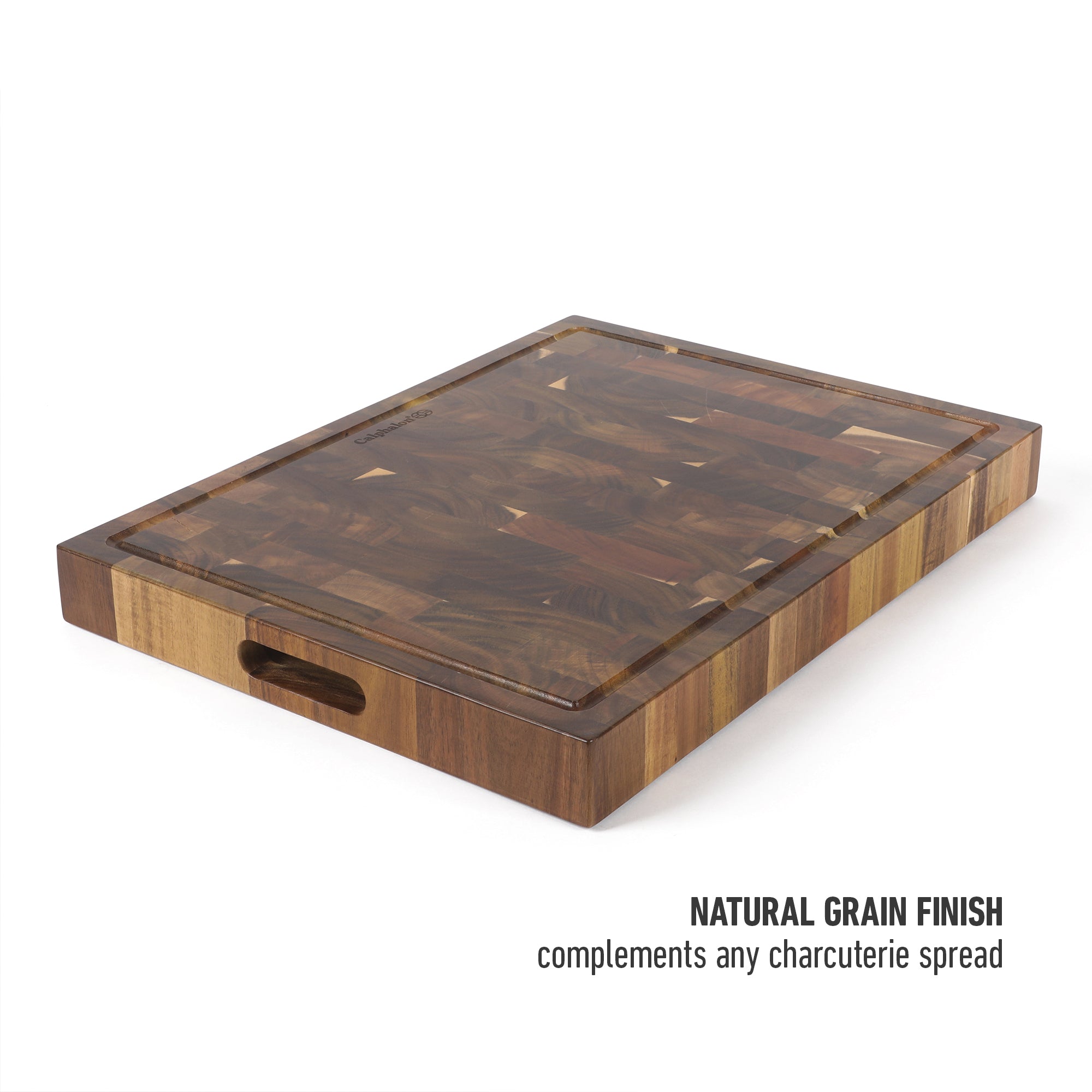 Calphalon Edge Guard End Grain Acacia Wood Cutting Board