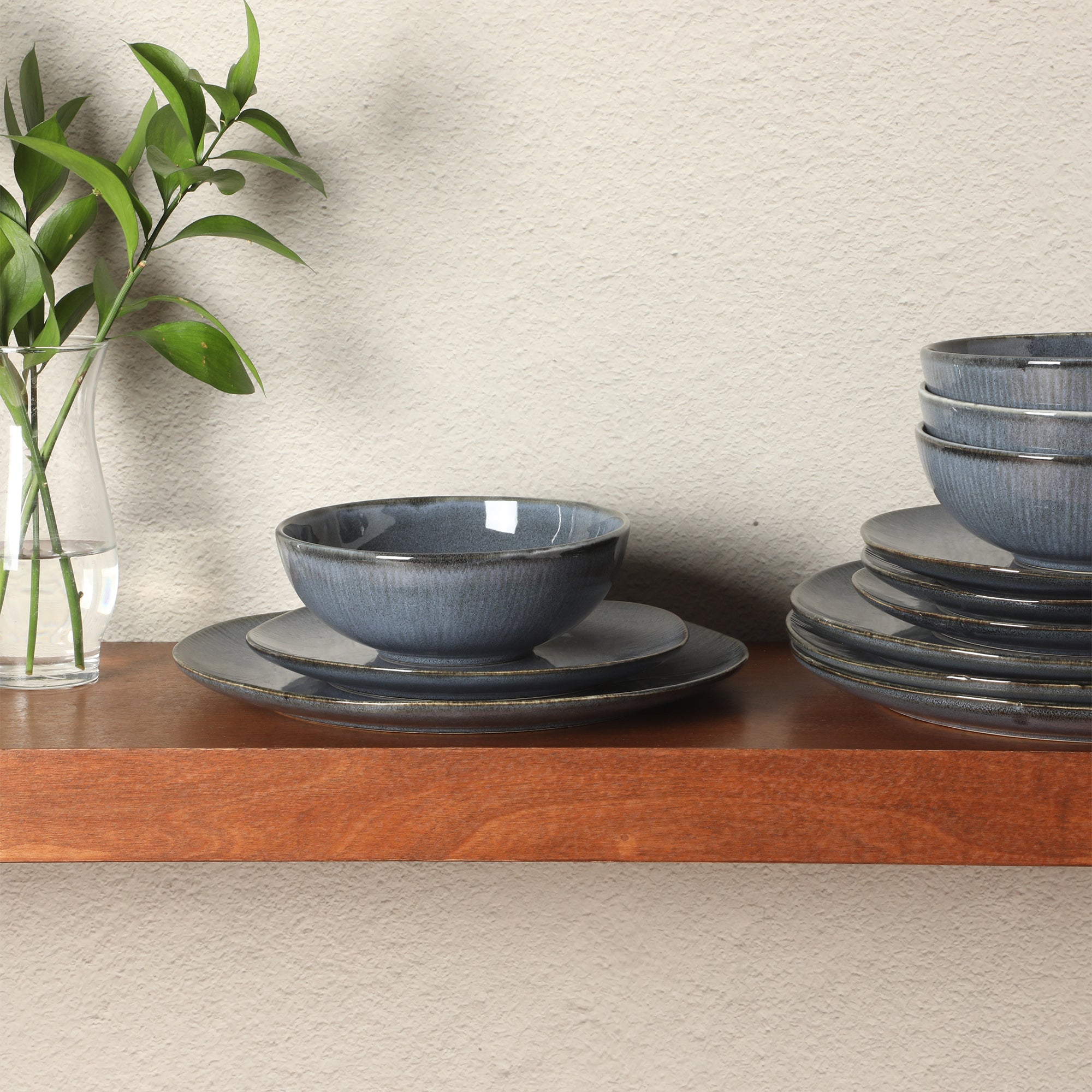 Gibson Elite Sandy Pines 12-Piece Dinnerware Set
