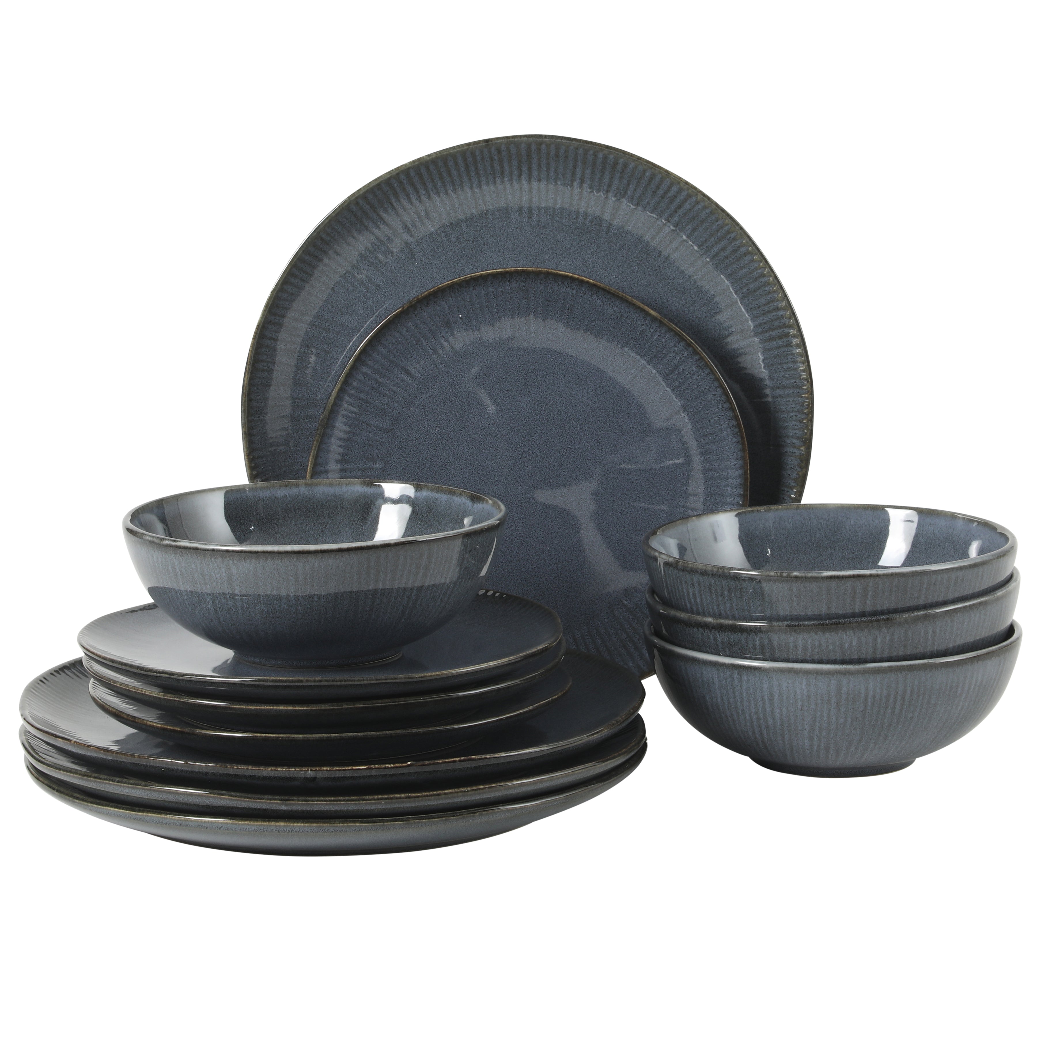 Gibson Elite Sandy Pines 12-Piece Dinnerware Set