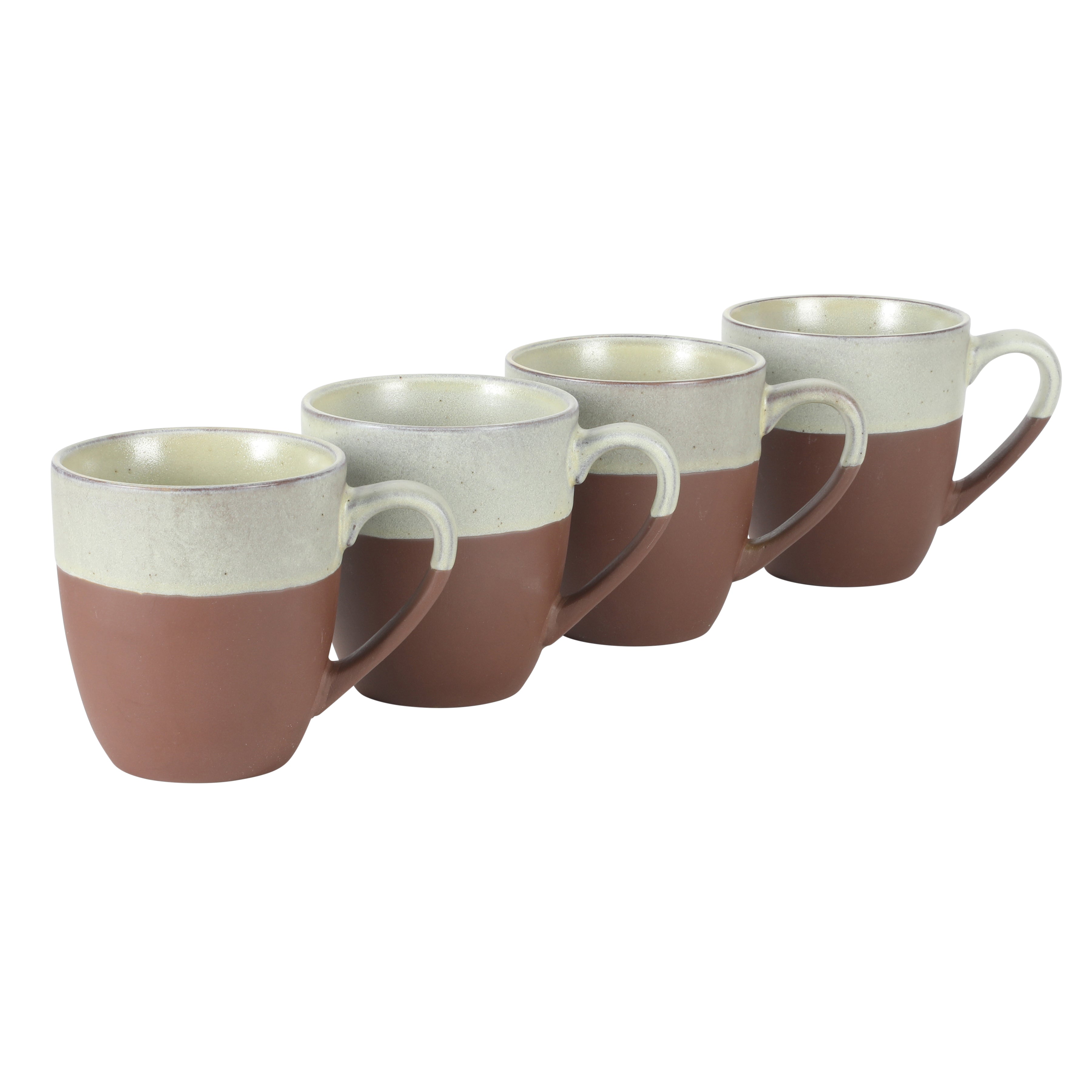 Gibson Elite William Crest 4 Piece Coffee Mug Set, 15oz Stoneware Cups