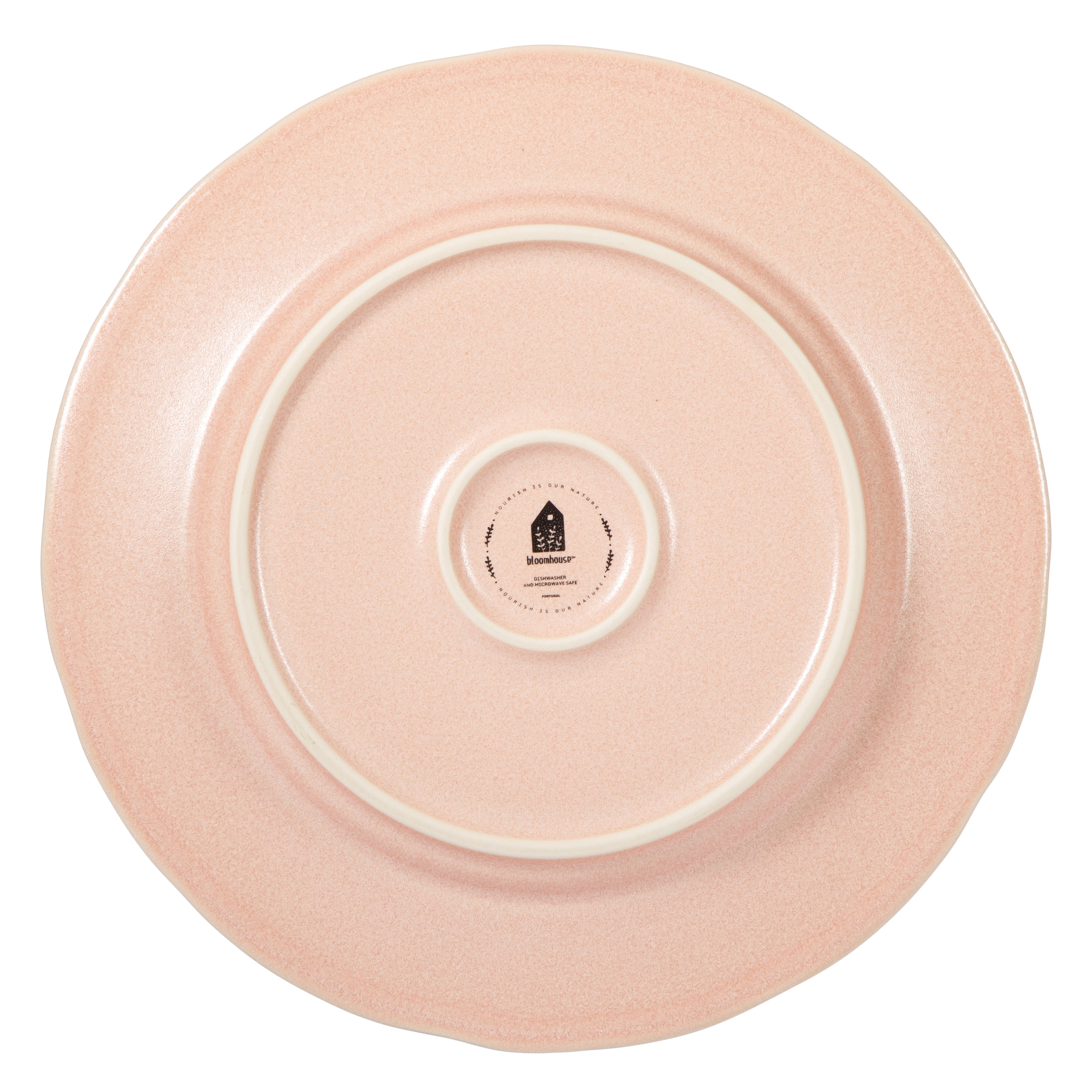 Bloomhouse - 2 Time Oprah's Favorite Things - Made in Portugal Hand Painted 10.8 Inch Dinner Plates Set of 4 - Porto Petals Floral Dish  Set
