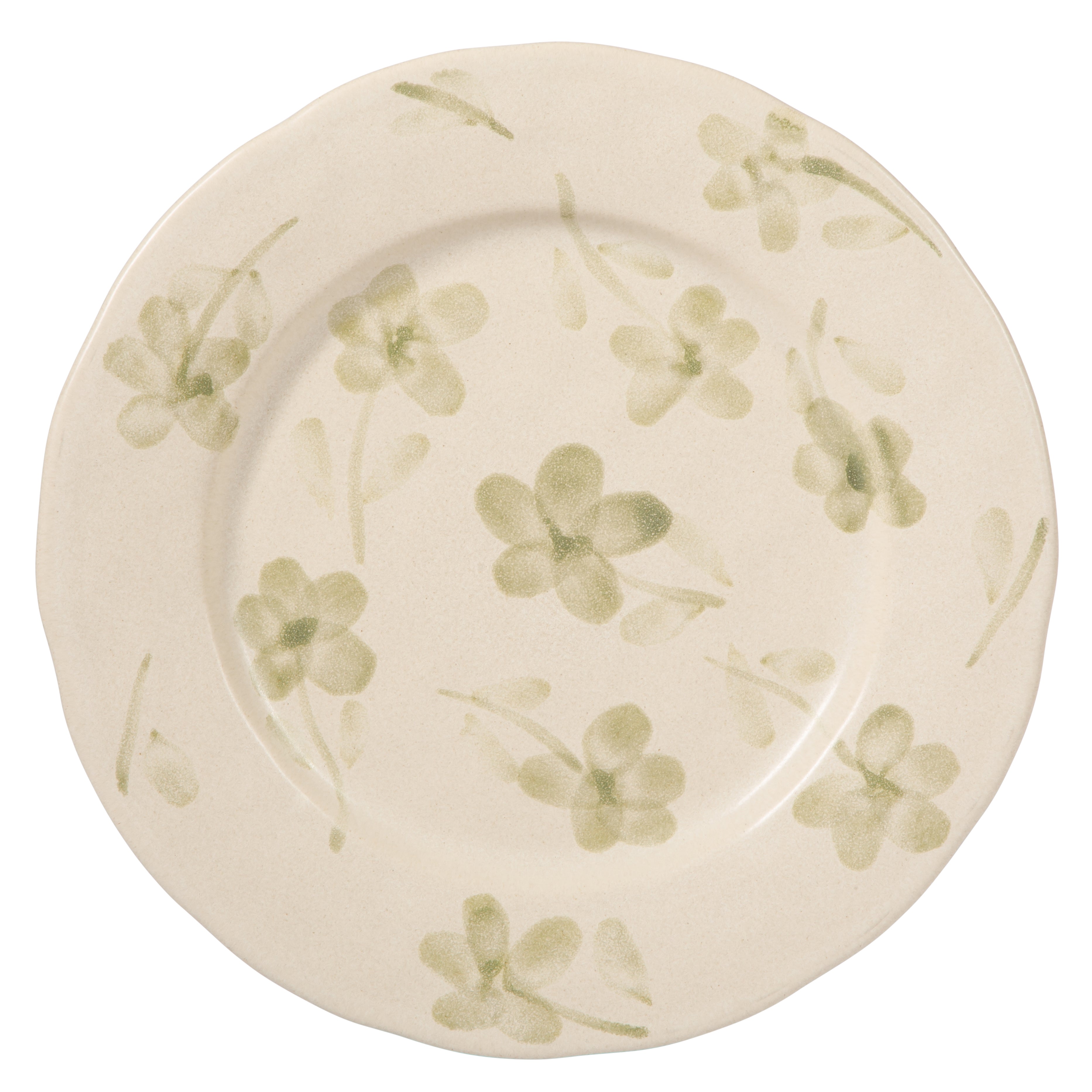 Bloomhouse - 2 Time Oprah's Favorite Things - Made in Portugal Hand Painted 10.8 Inch Dinner Plates Set of 4 - Porto Petals Floral Dish  Set