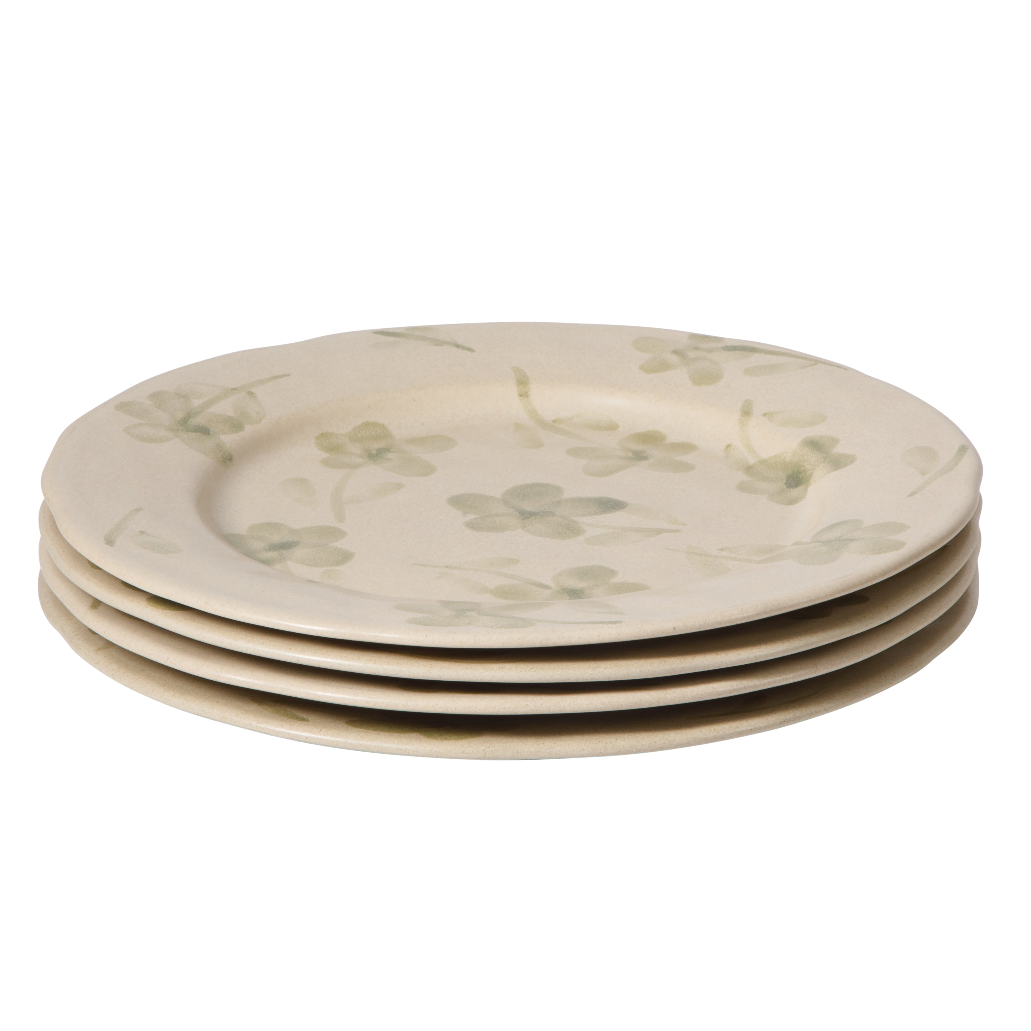 Bloomhouse - 2 Time Oprah's Favorite Things - Made in Portugal Hand Painted 10.8 Inch Dinner Plates Set of 4 - Porto Petals Floral Dish  Set
