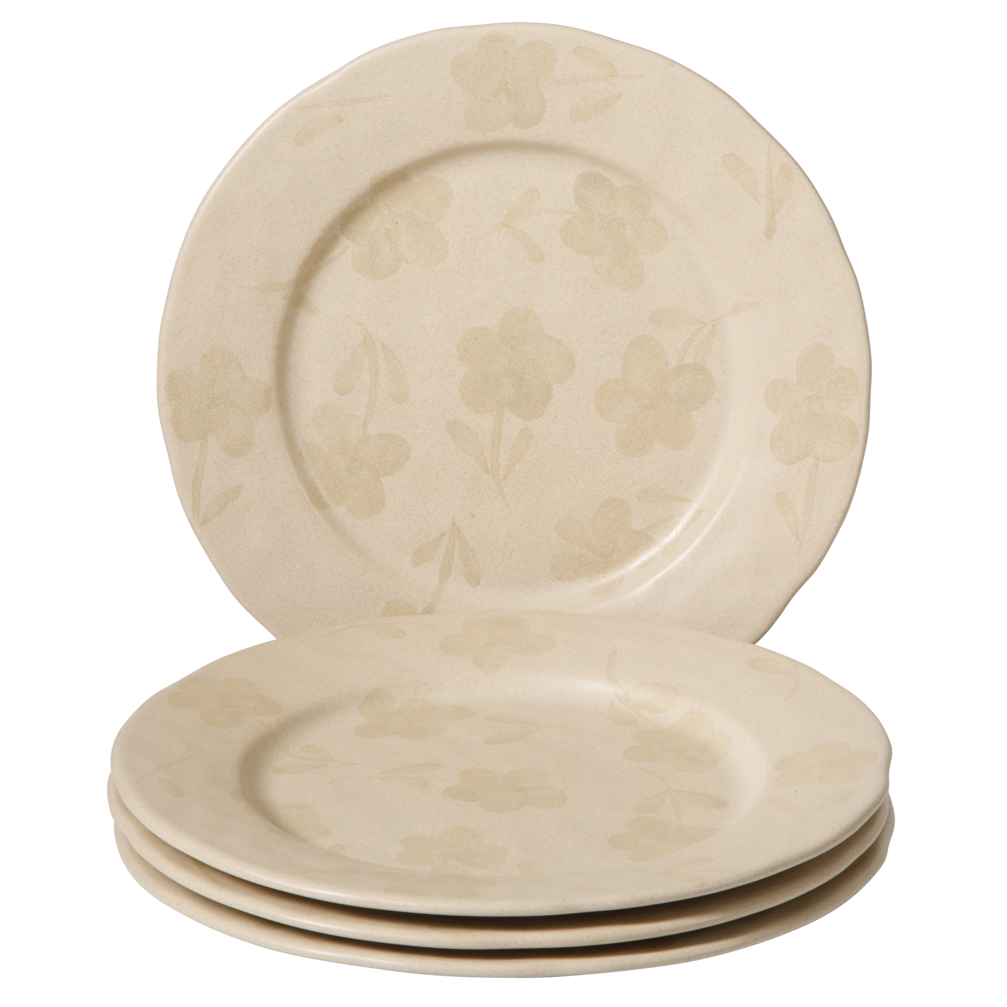 Bloomhouse - 2 Time Oprah's Favorite Things - Made in Portugal Hand Painted 10.8 Inch Dinner Plates Set of 4 - Porto Petals Floral Dish  Set