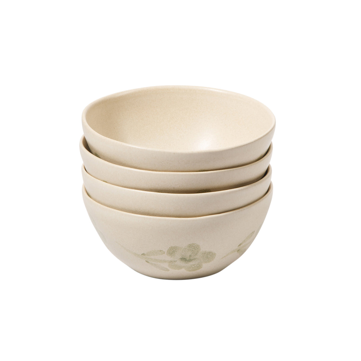 Bloomhouse - 2 Time Oprah's Favorite Things - Made in Portugal Hand Painted 6.4 Inch Cereal Bowls Set of 4 - Porto Petals Floral Soup Bowl Set - Blush Pink