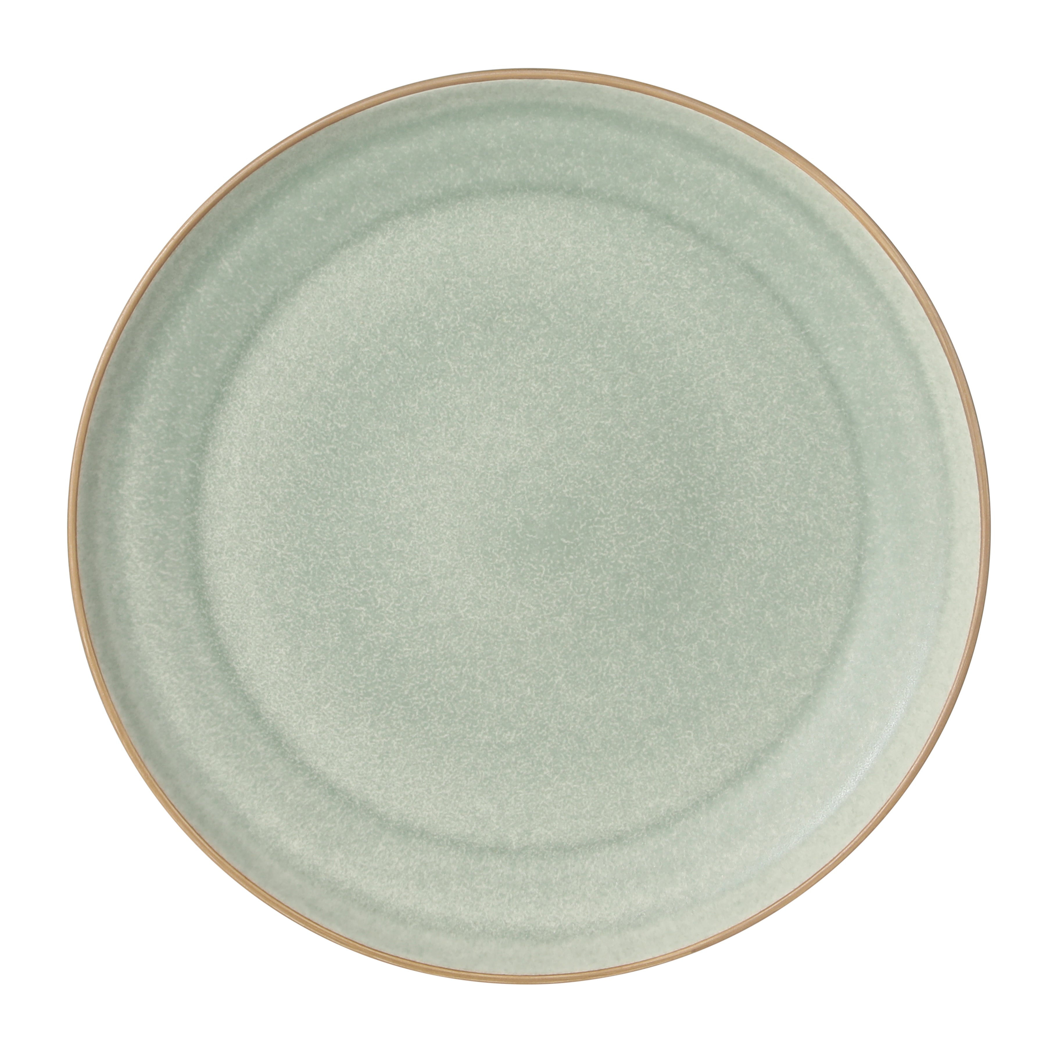 Gibson Elite Octavia Place 16 Piece Stoneware Dinnerware Set, Service for 4, Coupe Modern Plates & Bowls, Reactive Glaze Finish, Green, Microwave & Dishwasher Safe