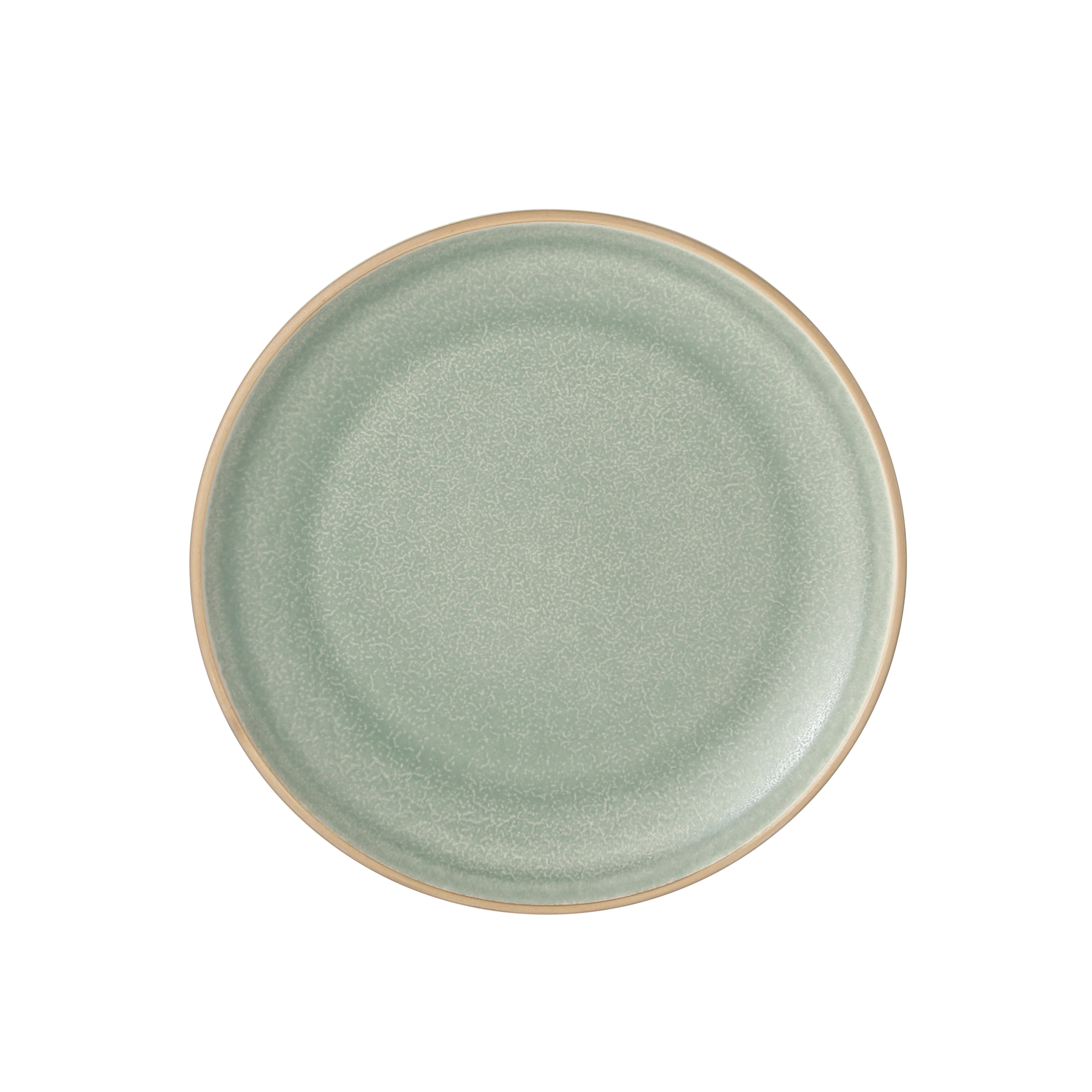Gibson Elite Octavia Place 16 Piece Stoneware Dinnerware Set, Service for 4, Coupe Modern Plates & Bowls, Reactive Glaze Finish, Green, Microwave & Dishwasher Safe