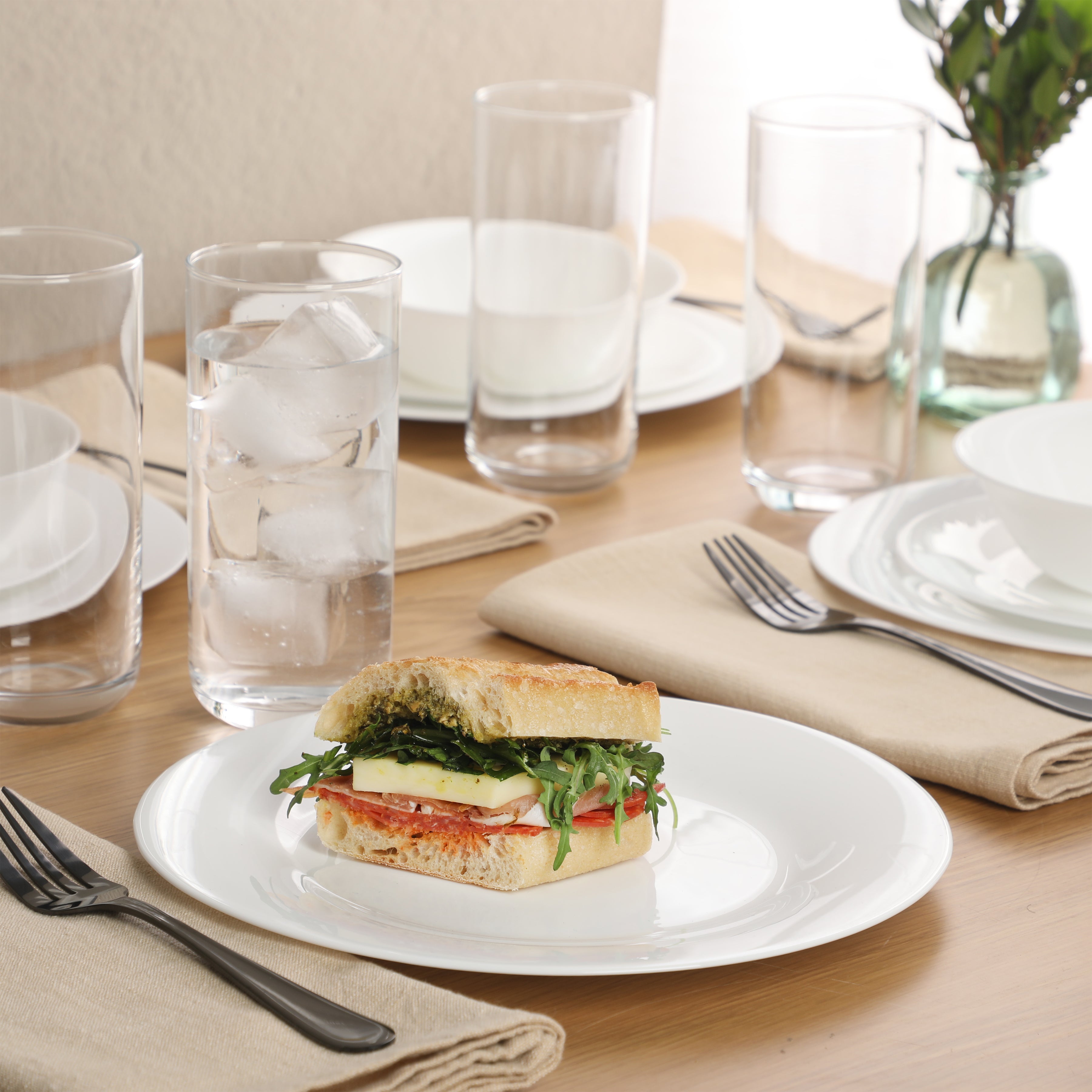 Gibson Home Vanilla Hills 12-Piece Dinnerware Set
