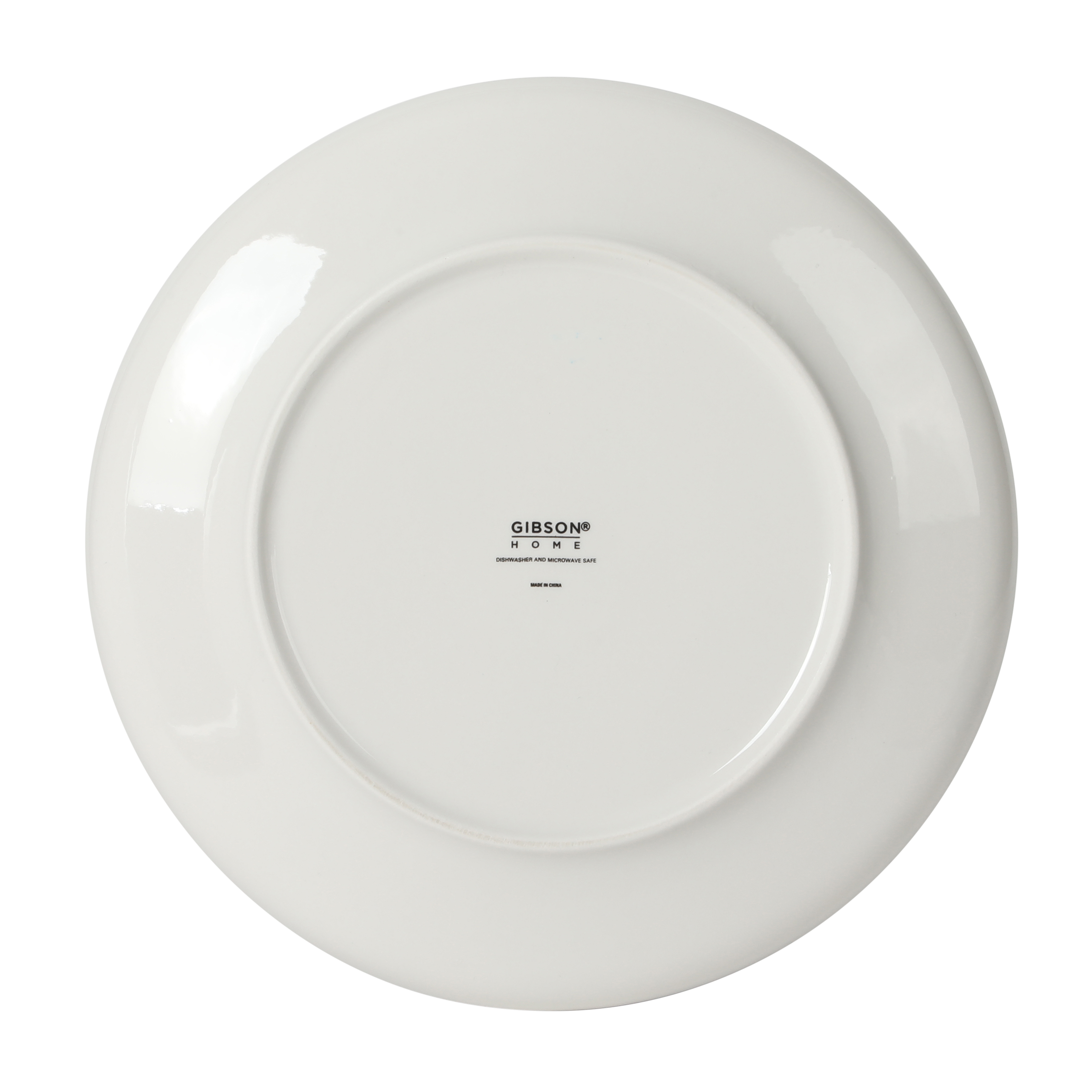 Gibson Home Havenstone 12-Piece Porcelain Dinnerware Set – Dinner Plates, Salad Plates & Bowls, Classic White With Black Rim Everyday Dish Set for Home, Kitchen, Microwave & Dishwasher Safe