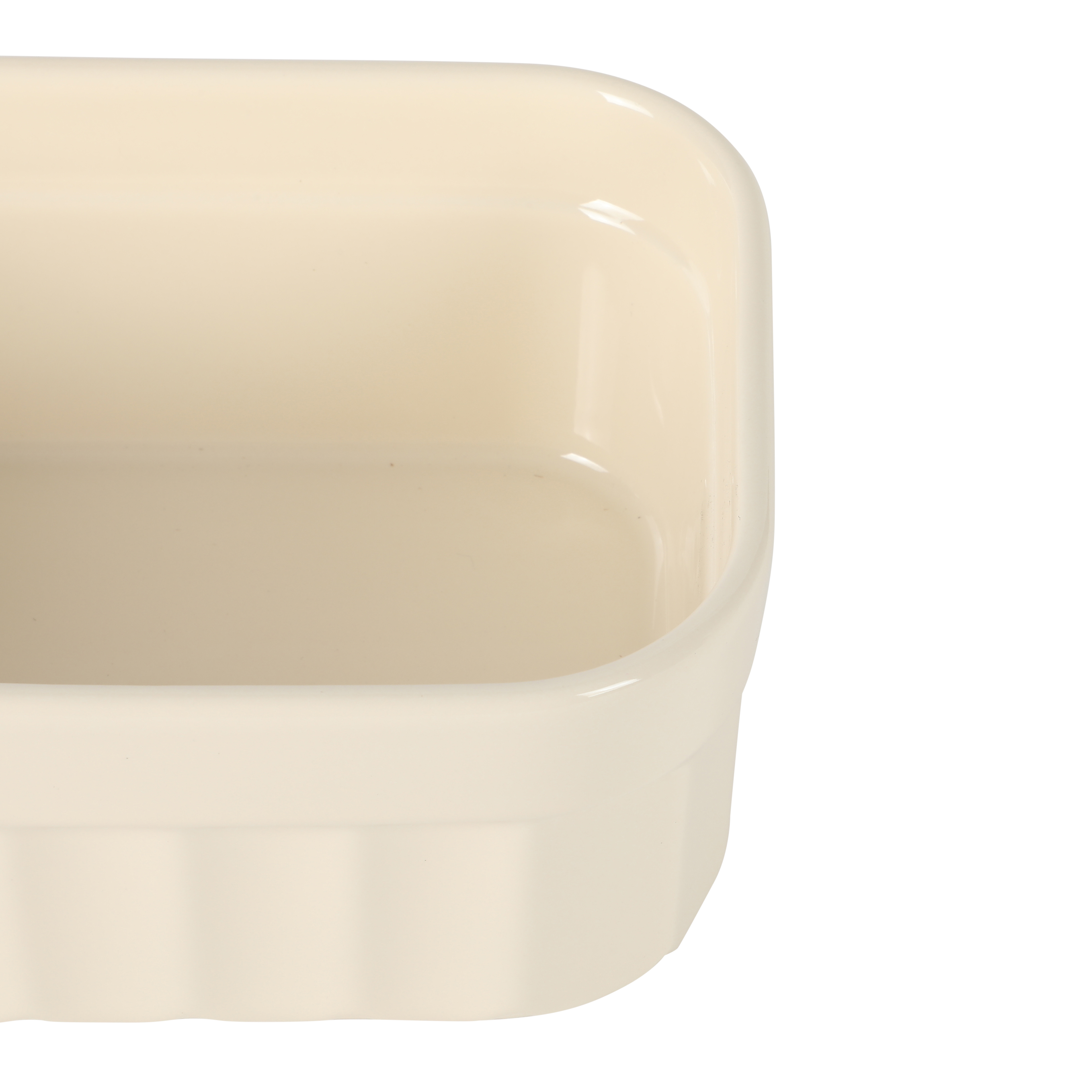 Martha Stewart Broadbrook 6 Piece Stoneware Meal Prep Container Set with Lids, Rectangular/Round Food Storage & Bakeware, Cream, Oven, Microwave & Dishwasher Safe