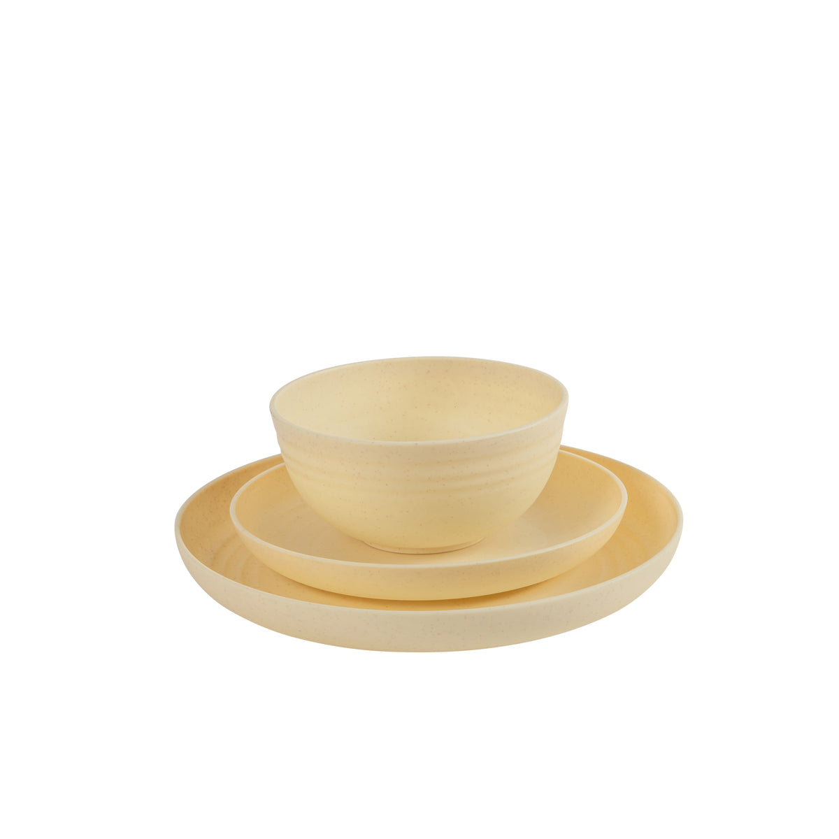 Gibson Home Carmel Haze Plates and Bowls Set, 12 Piece Wheat Straw Dinnerware with Tumblers, Set for 4, Unbreakable & Lightweight, Dishwasher Safe, Matte Black