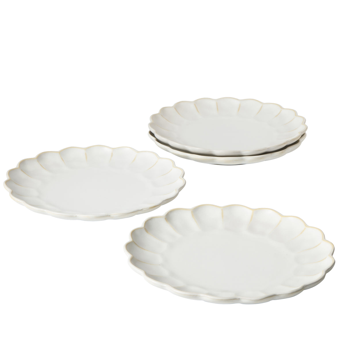 Bloomhouse Dinner Plates Set of 4, 10.75 Inch Stoneware Plates, Reactive Glaze, 2-Time Oprah's Favorite Things, Dishwasher & Microwave Safe