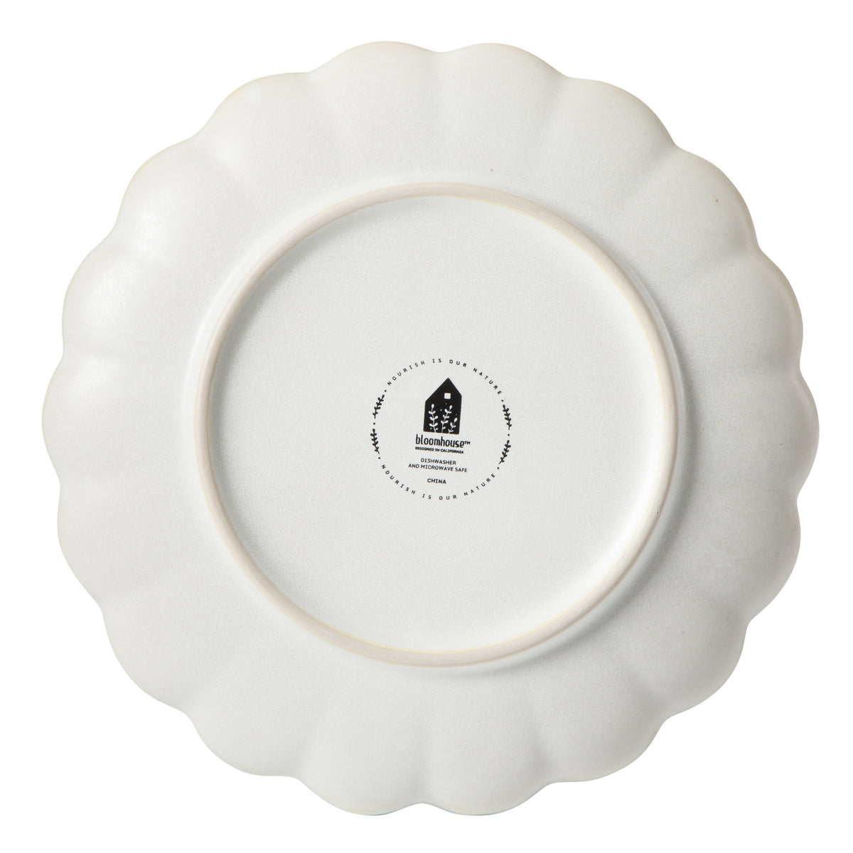Bloomhouse Dinner Plates Set of 4, 10.75 Inch Stoneware Plates, Reactive Glaze, 2-Time Oprah's Favorite Things, Dishwasher & Microwave Safe