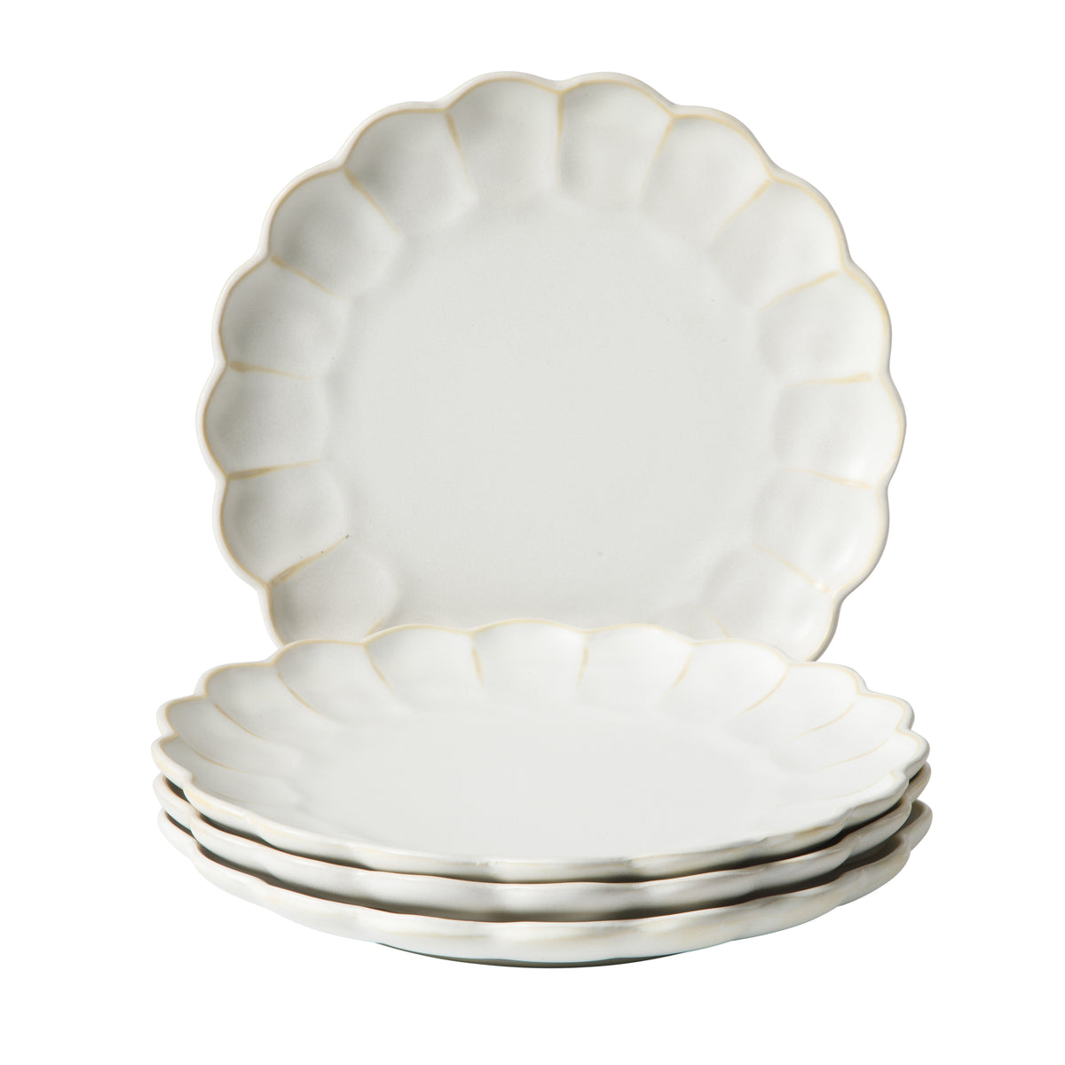Bloomhouse Dinner Plates Set of 4, 10.75 Inch Stoneware Plates, Reactive Glaze, 2-Time Oprah's Favorite Things, Dishwasher & Microwave Safe