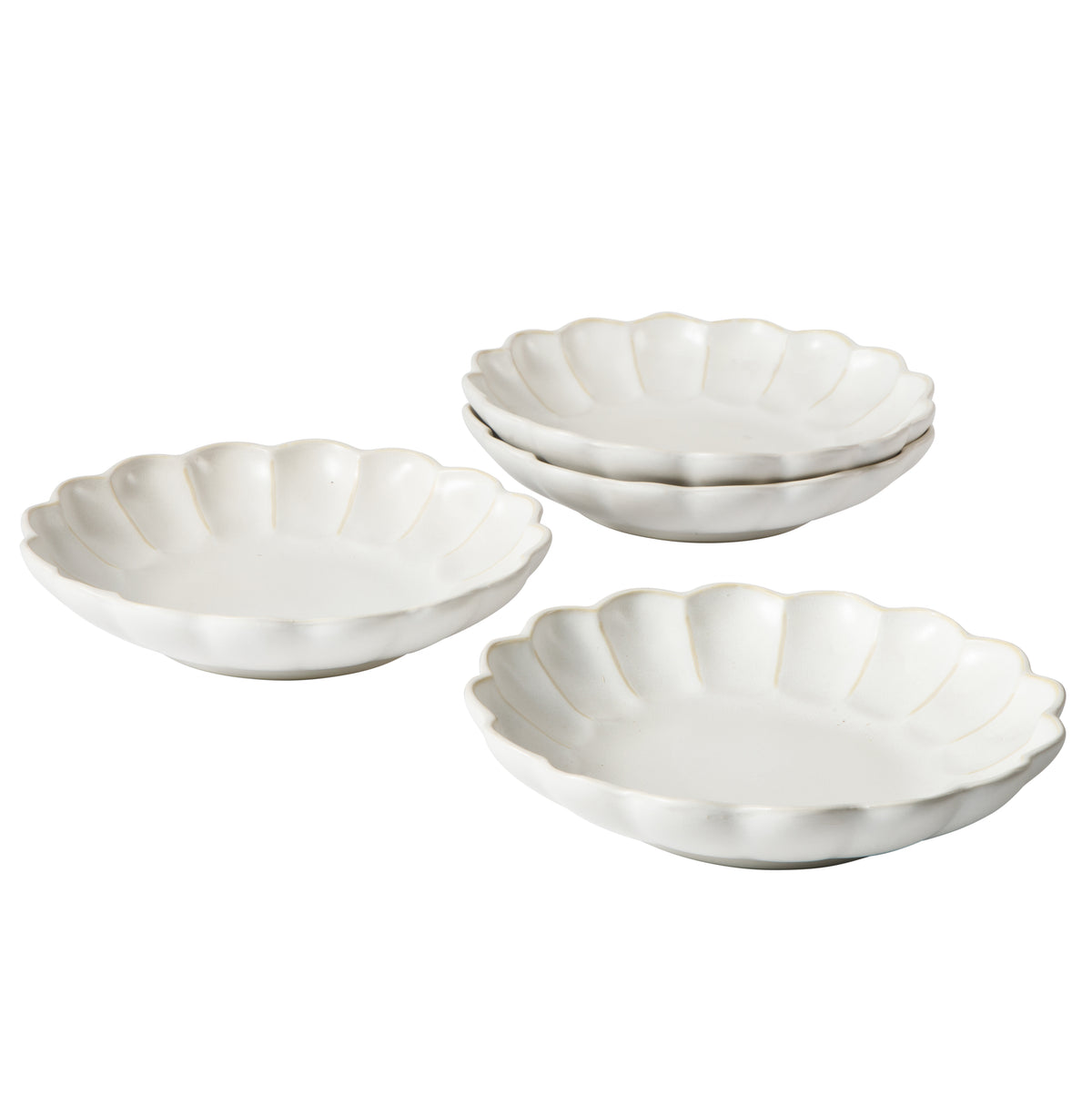 Bloomhouse Pasta Bowls Set of 4, 9 Inch Stoneware Soup & Salad Bowls, Reactive Glaze, Oprah's Favorite Things, Dishwasher & Microwave Safe
