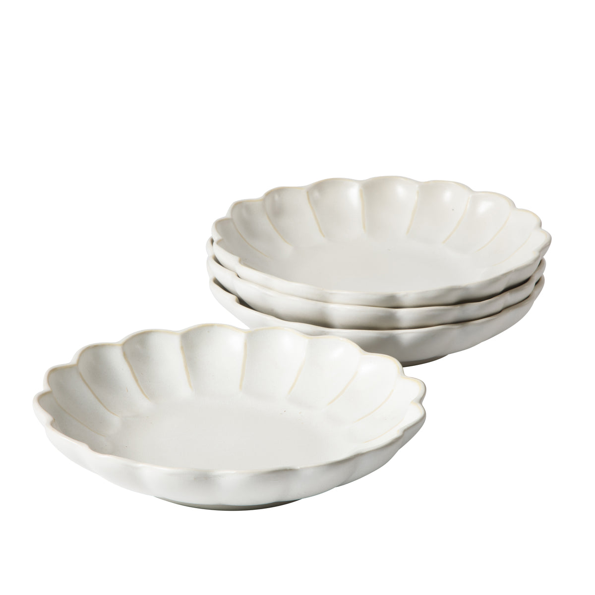 Bloomhouse Pasta Bowls Set of 4, 9 Inch Stoneware Soup & Salad Bowls, Reactive Glaze, Oprah's Favorite Things, Dishwasher & Microwave Safe