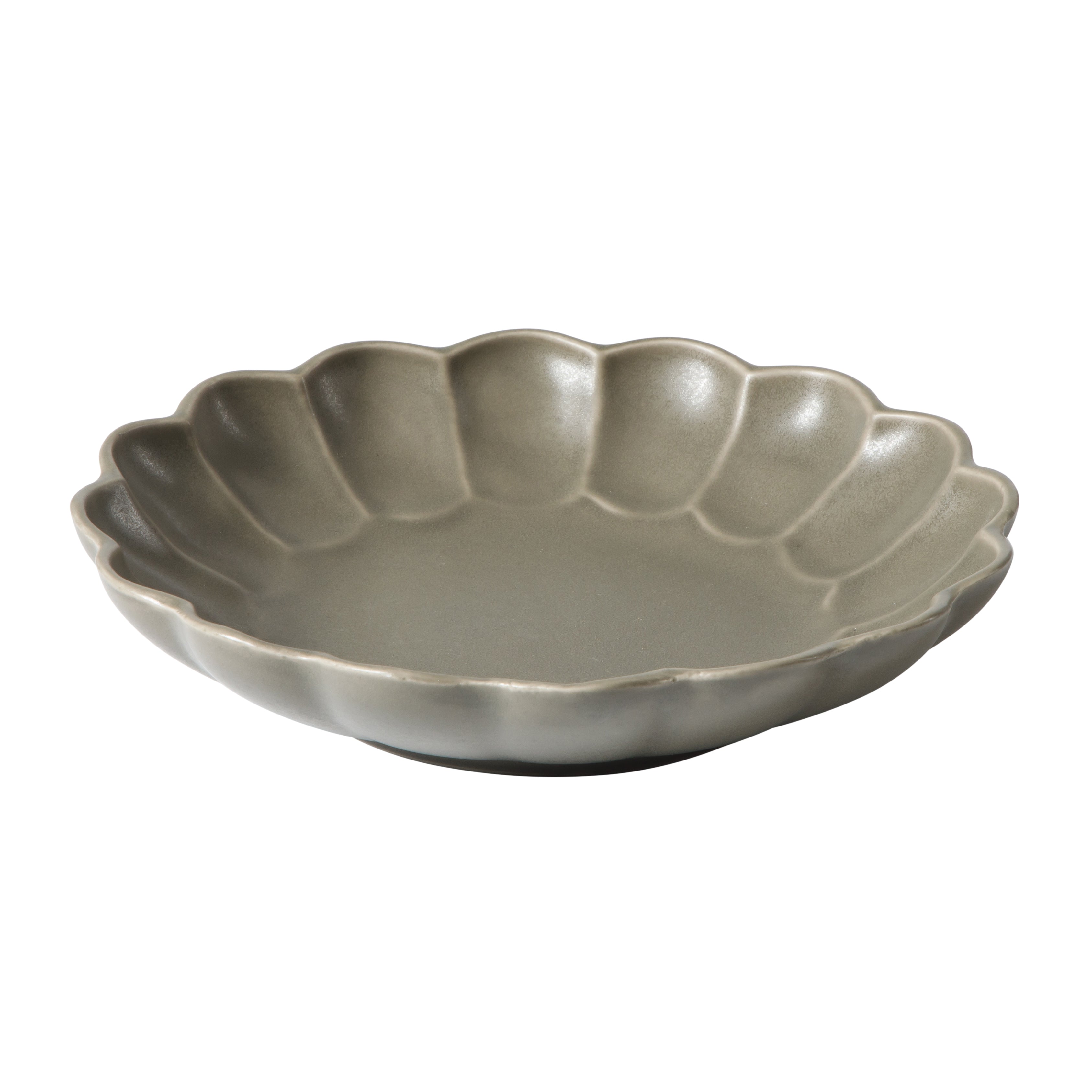 Bloomhouse Pasta Bowls Set of 4, 9 Inch Stoneware Soup & Salad Bowls, Reactive Glaze, Oprah's Favorite Things, Dishwasher & Microwave Safe, Grey