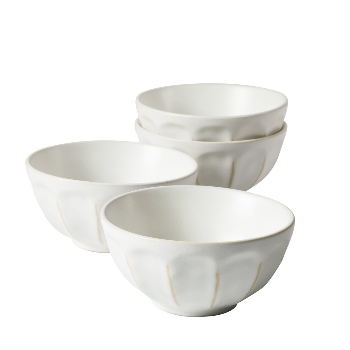 Bloomhouse Soup Bowls Set of 4, 6.4 Inch Stoneware Cereal Bowls, Reactive Glaze, 2-Time Oprah's Favorite Things, Dishwasher & Microwave Safe