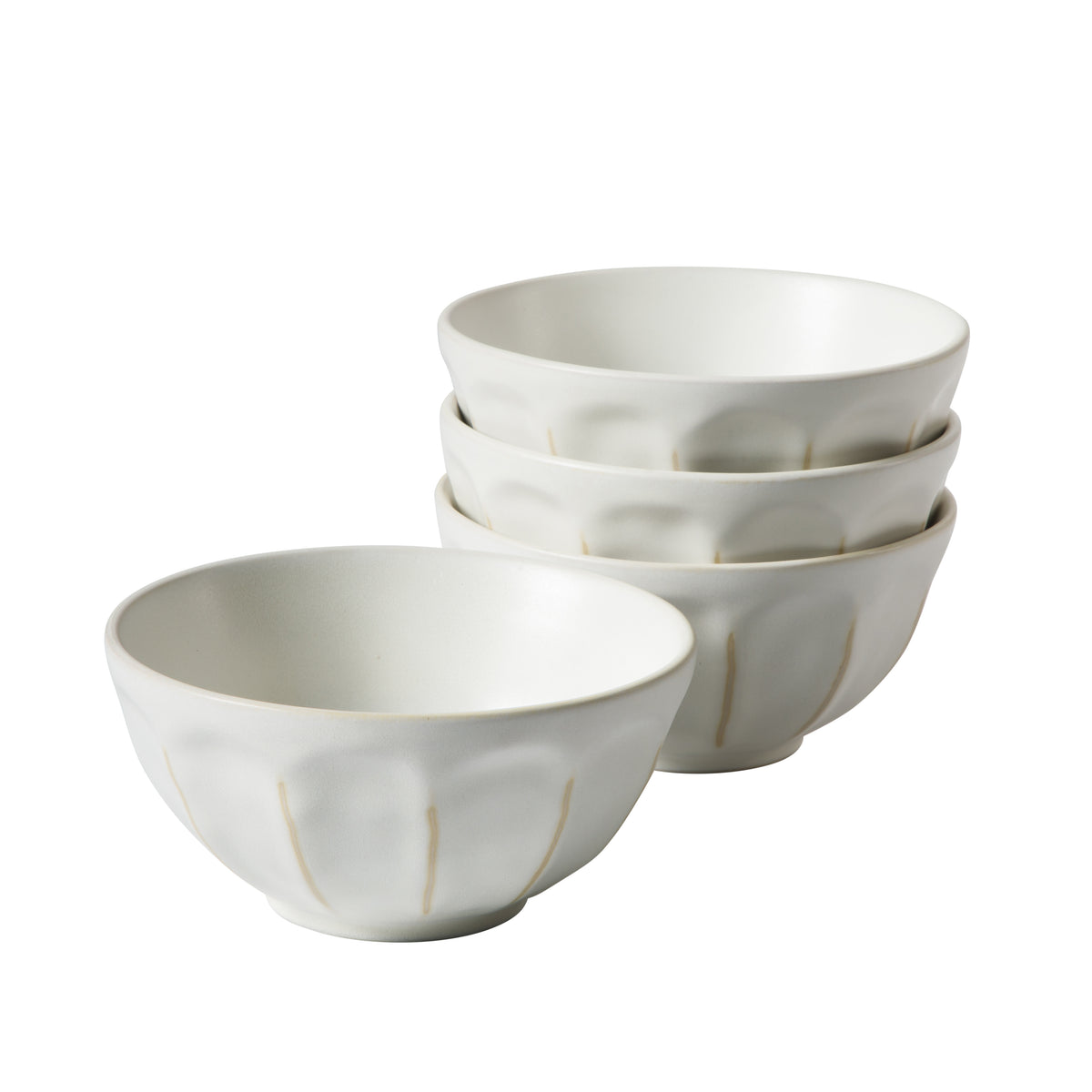 Bloomhouse Soup Bowls Set of 4, 6.4 Inch Stoneware Cereal Bowls, Reactive Glaze, 2-Time Oprah's Favorite Things, Dishwasher & Microwave Safe
