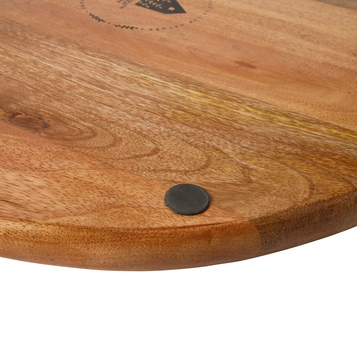 Bloomhouse Mango Wood Round Charcuterie Board with Handle, Serving Board