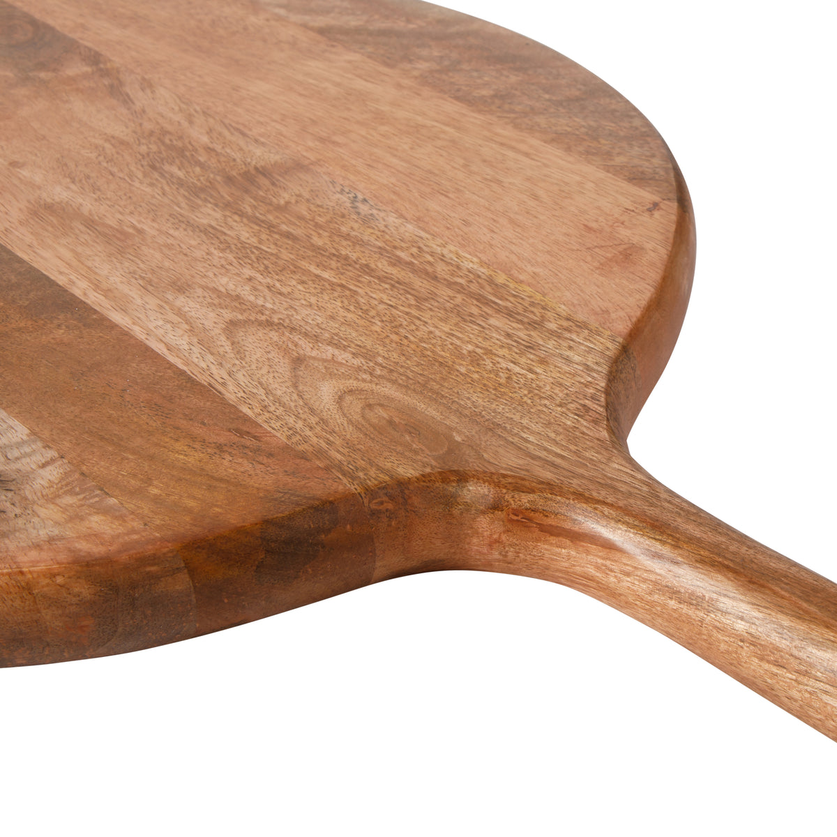 Bloomhouse Mango Wood Round Charcuterie Board with Handle, Serving Board