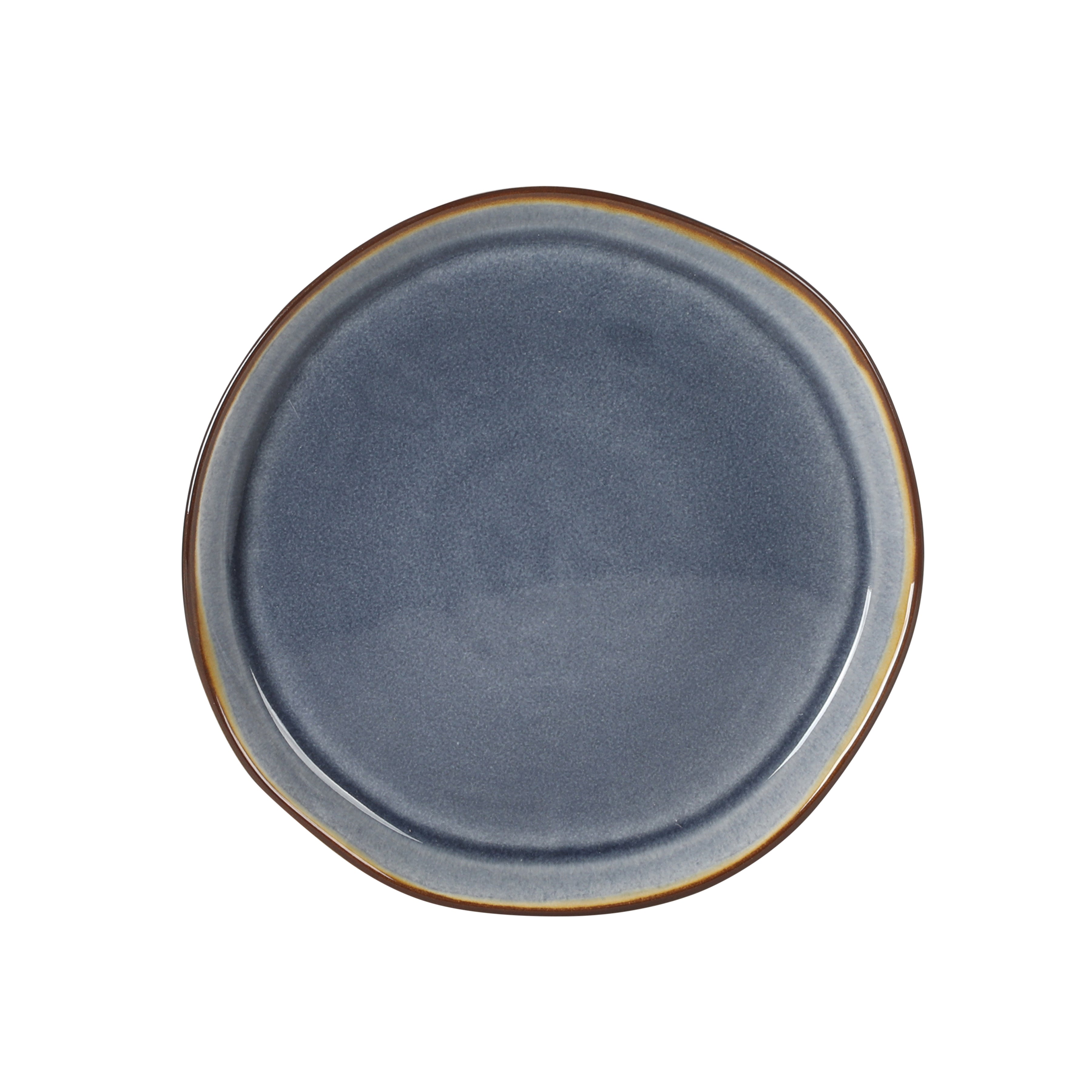 Gibson Elite Algeria River Plates and Bowls Sets, 12-Piece Stoneware Dinnerware Sets, Reactive Glaze Dish Set