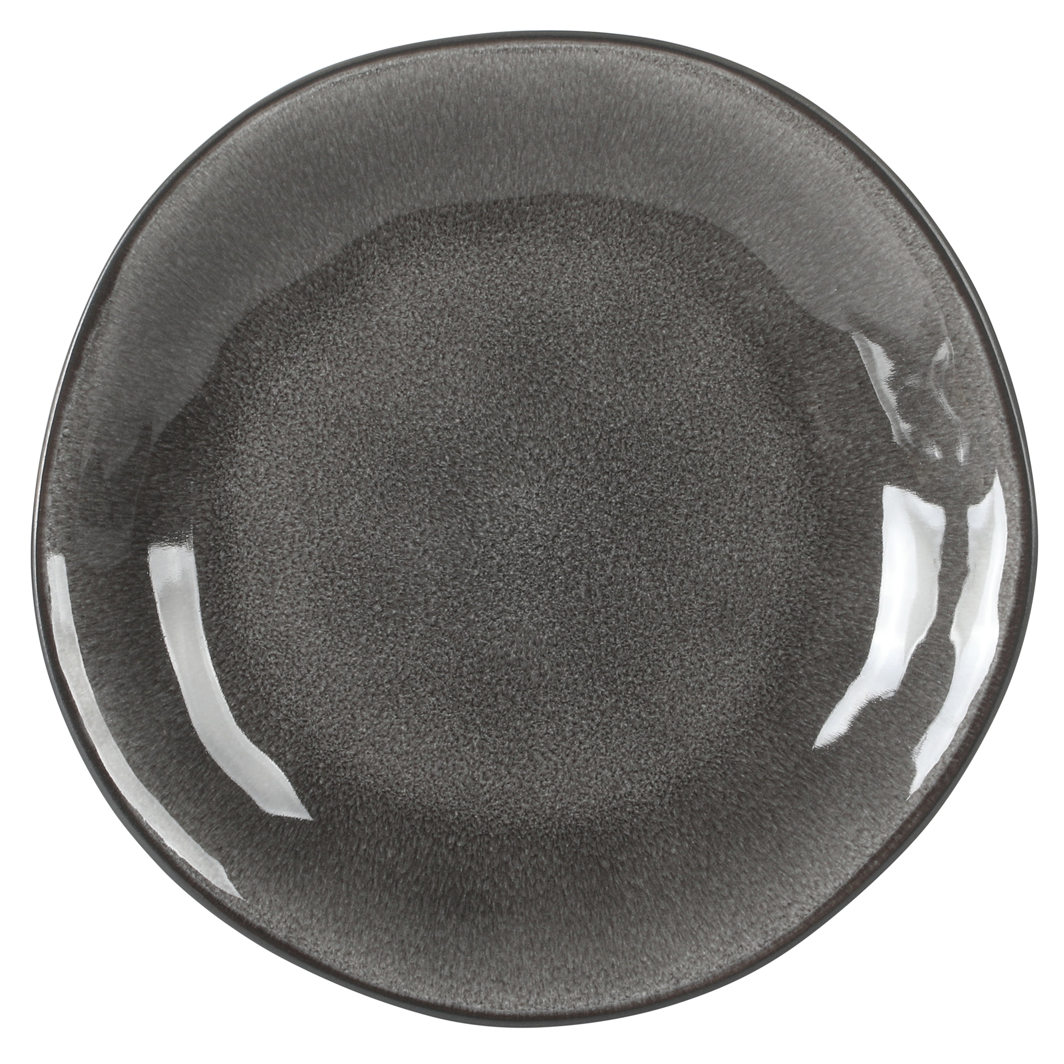 Gibson Elite Port Barton Plates and Bowls Sets, 12-Piece Stoneware Dinnerware Sets, Reactive Glaze Dish Set, Service for 4