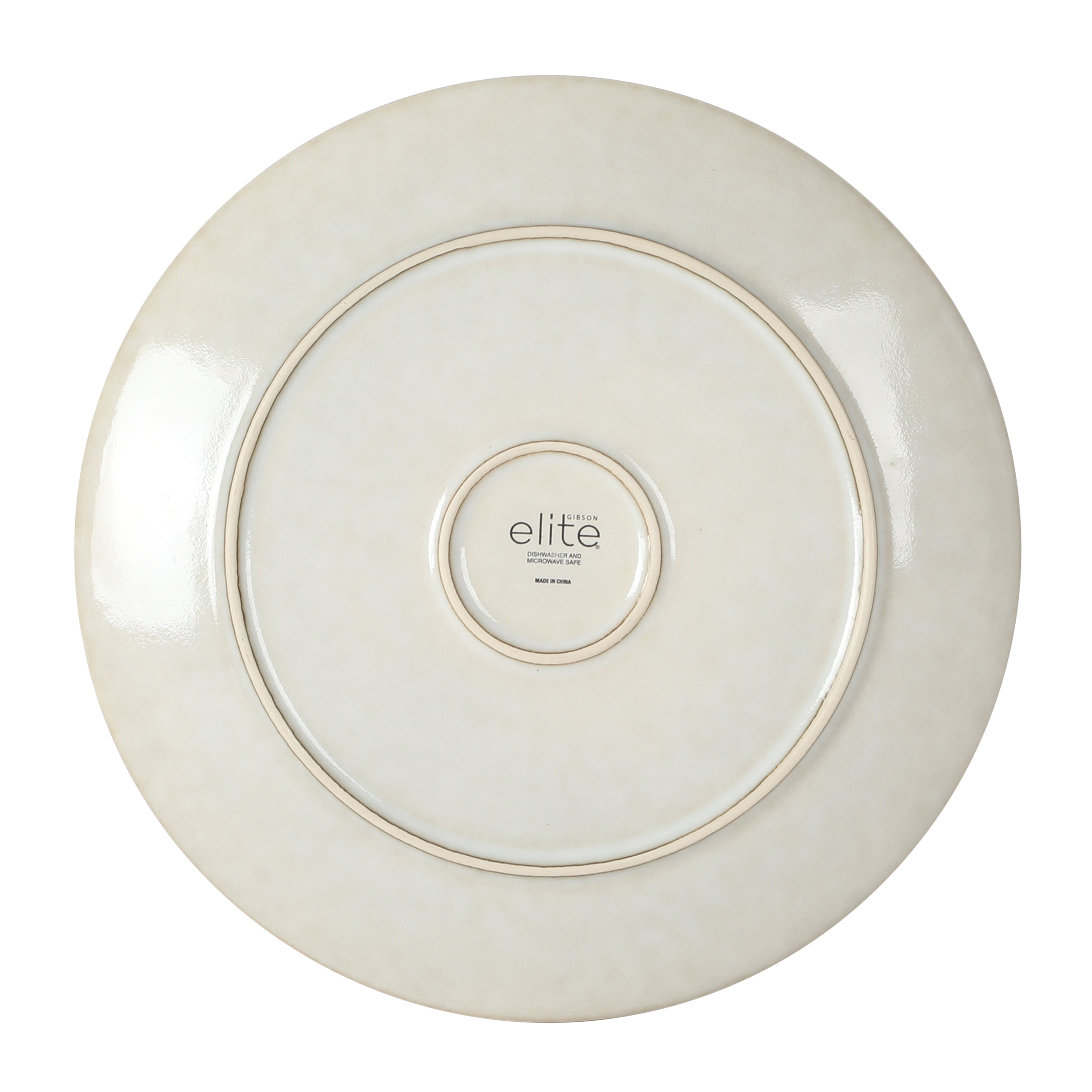 Gibson Elite White Sands Plates and Bowls Sets, 12-Piece Stoneware Dinnerware Sets, Reactive Glaze Dish Set, Service for 4