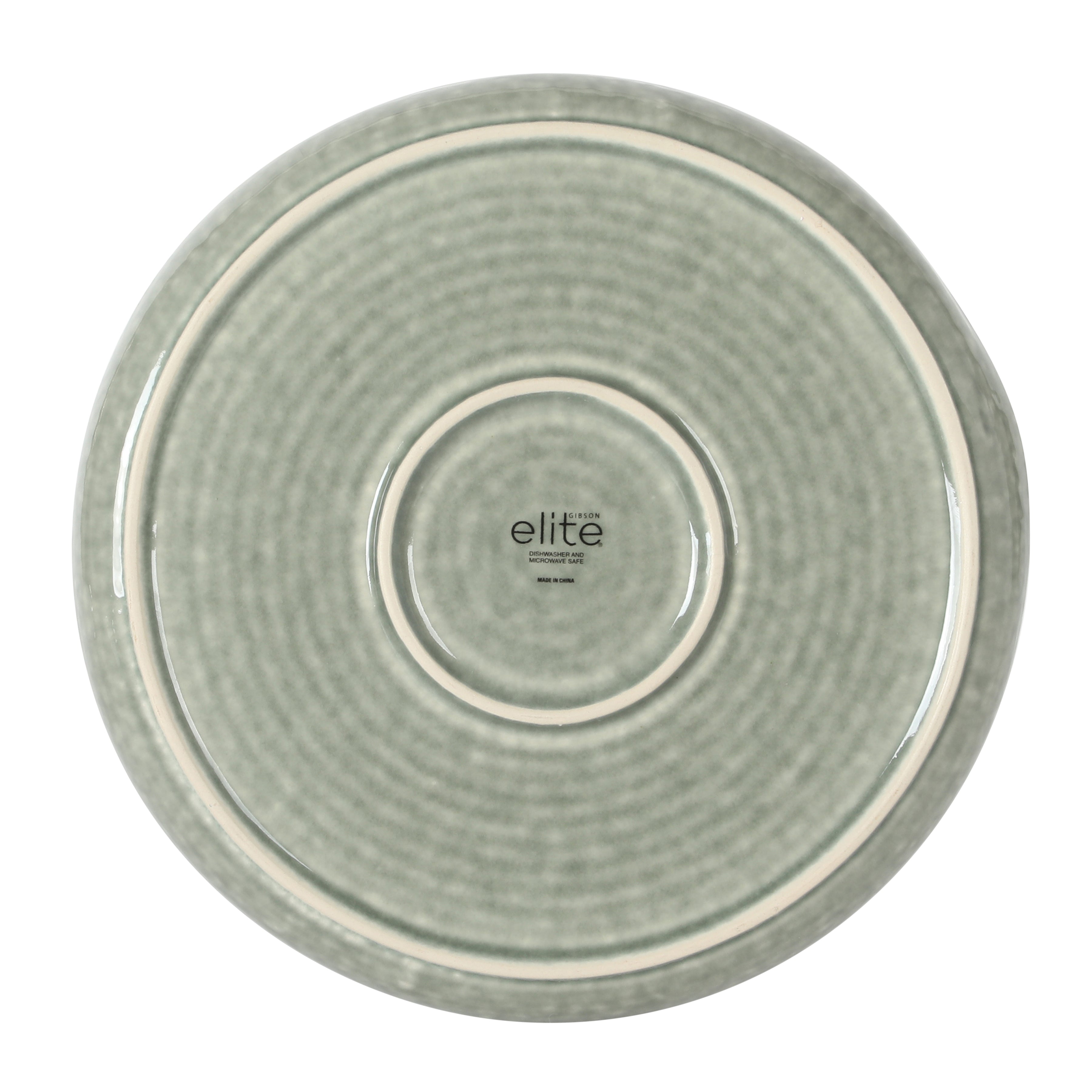 Gibson Elite Eclipse Swirls Plates and Bowls Sets, 12-Piece Stoneware Dinnerware Sets, Reactive Glaze Dish Set