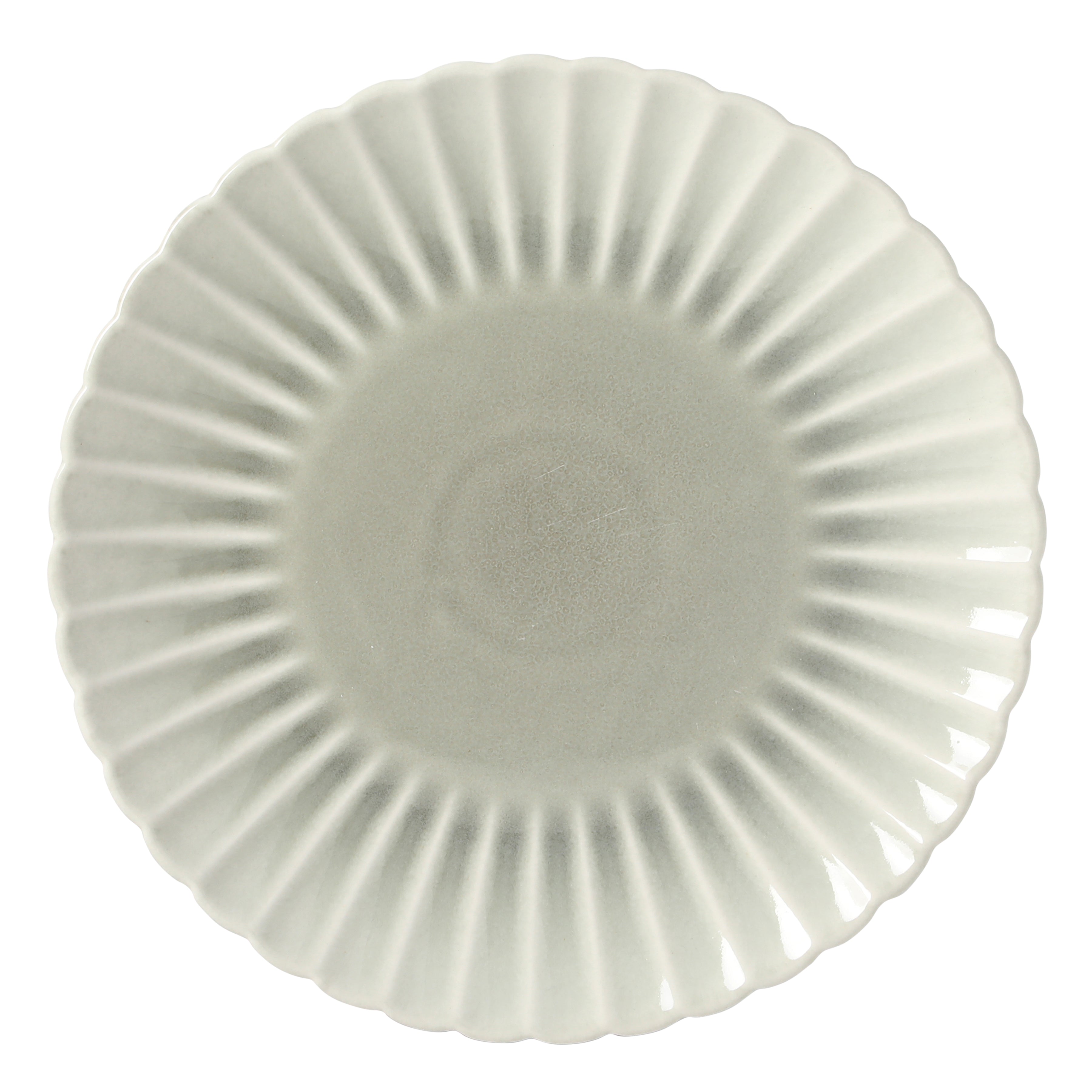 Gibson Elite Peach Orchard 12-Piece New Bone China Dinnerware Set Service for 4, Embossed Fluted Plates and Bowls, Dishwasher Safe