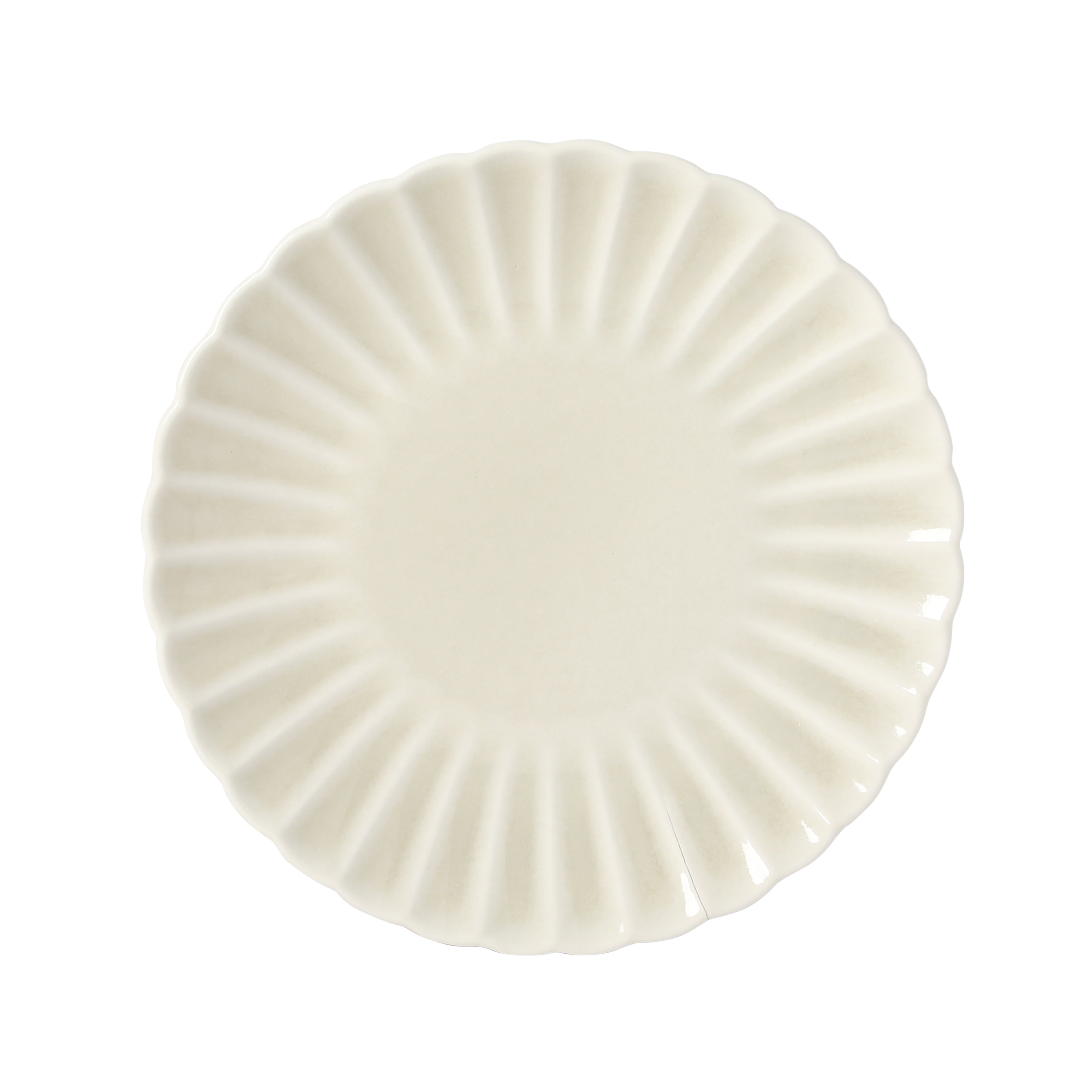 Gibson Elite Peach Orchard 12-Piece New Bone China Dinnerware Set Service for 4, Embossed Fluted Plates and Bowls, Dishwasher Safe