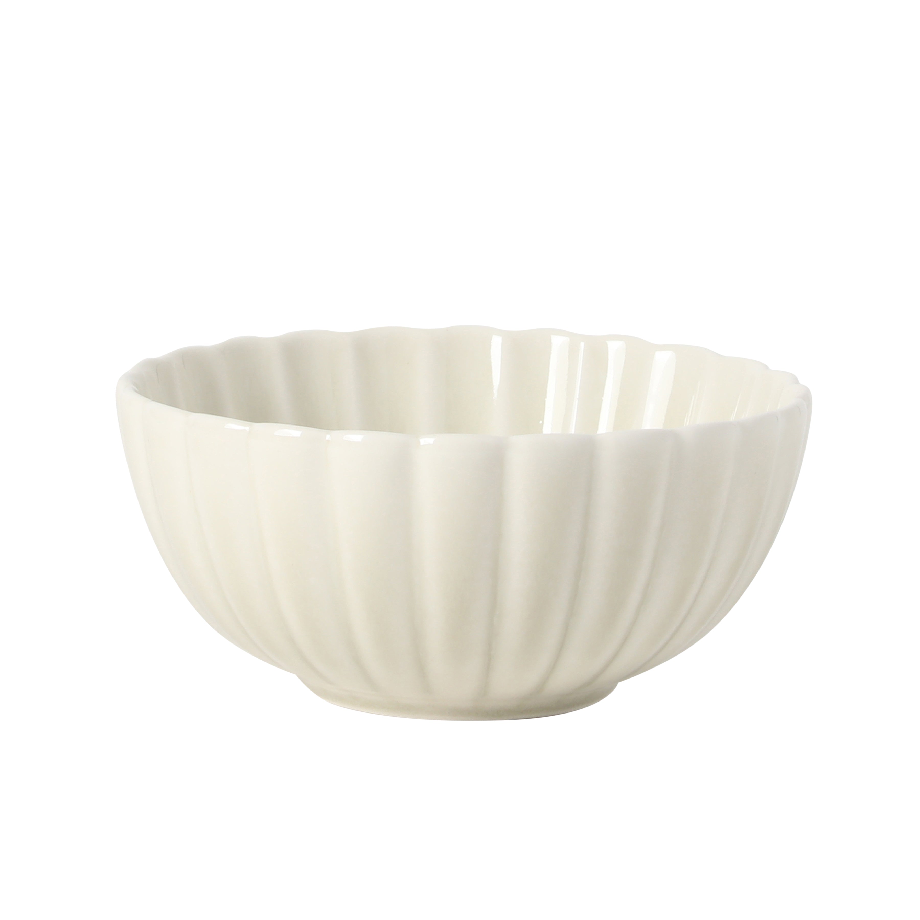 Gibson Elite Peach Orchard 12-Piece New Bone China Dinnerware Set Service for 4, Embossed Fluted Plates and Bowls, Dishwasher Safe